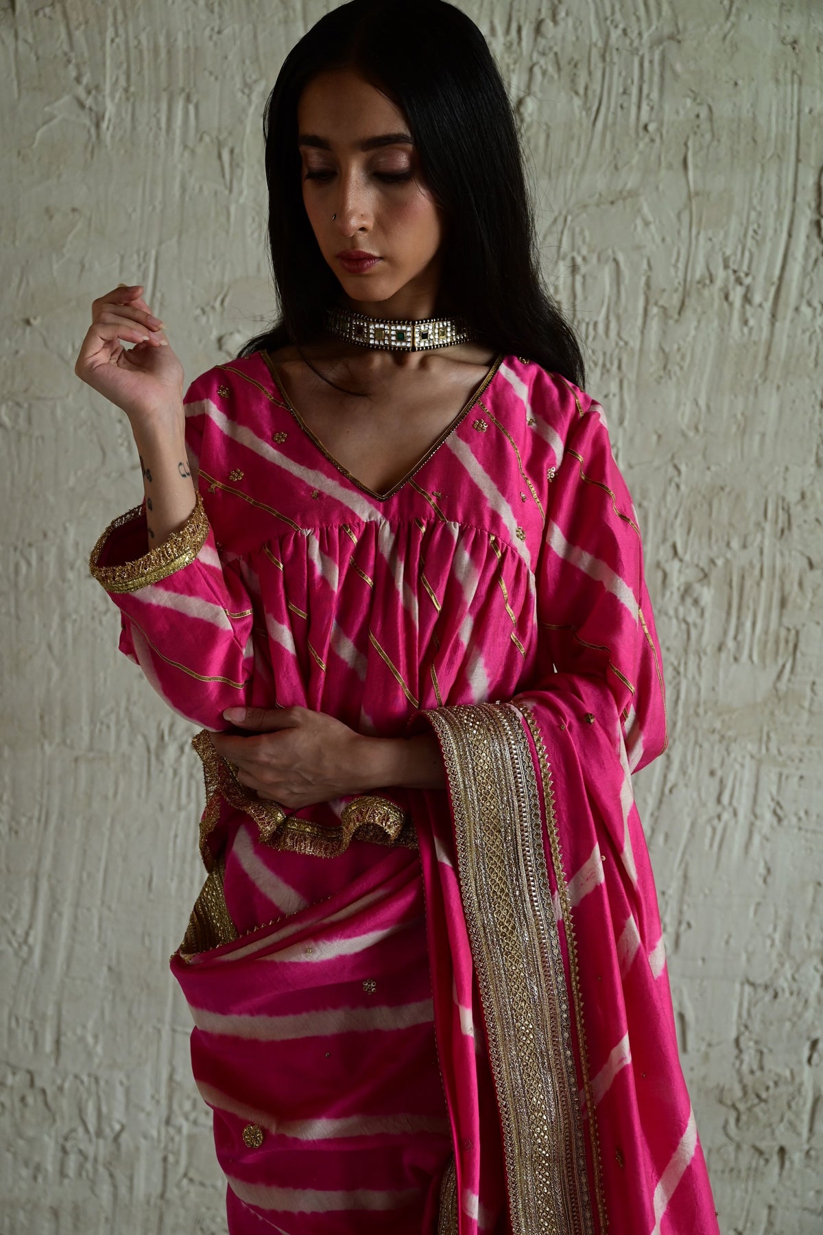 Handcrafted Pink Padma Blouse