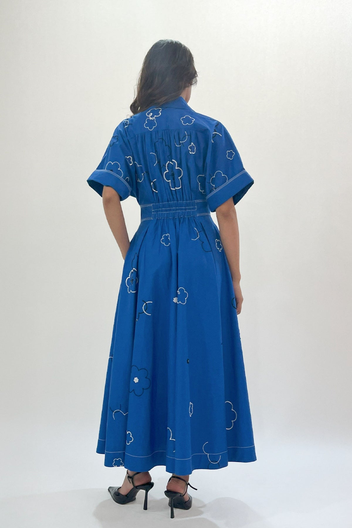 Ditsy Embroidered Sundress