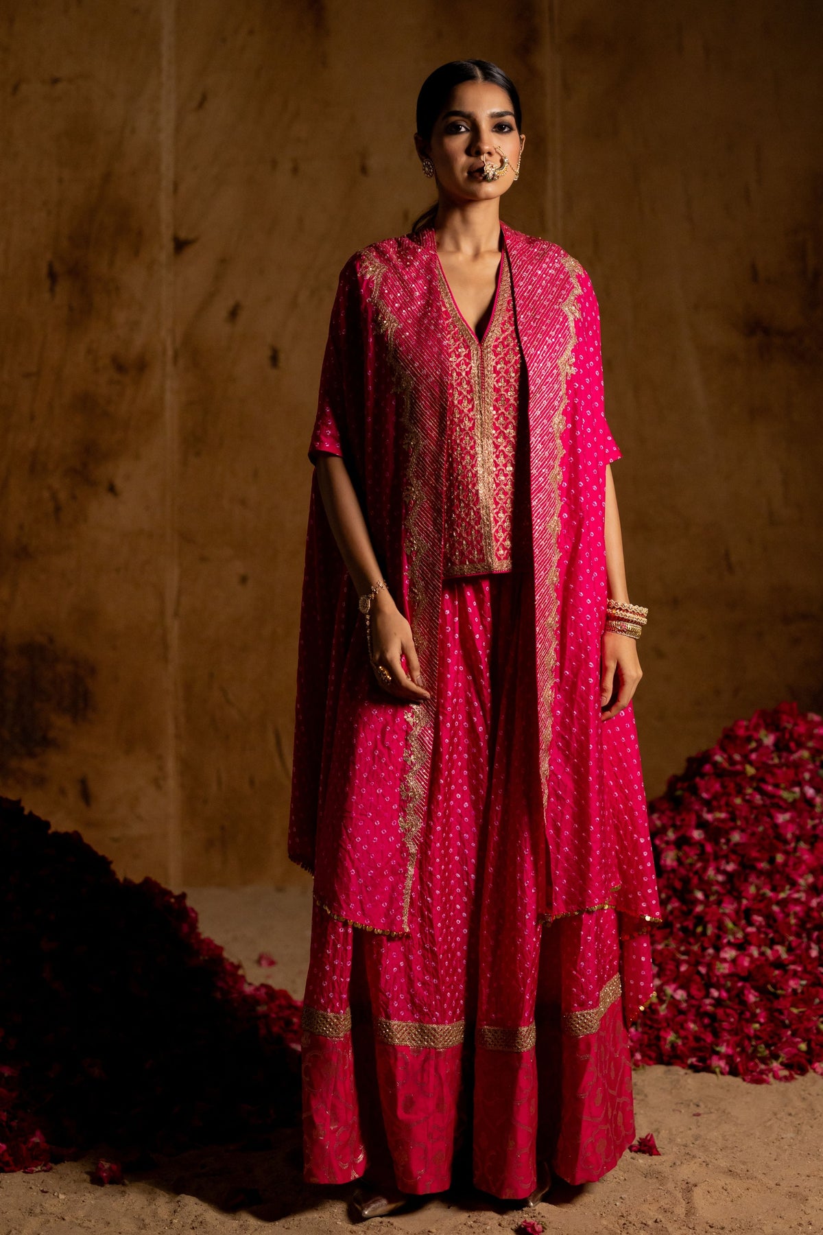 Gopika Sleeveless Jacket Set
