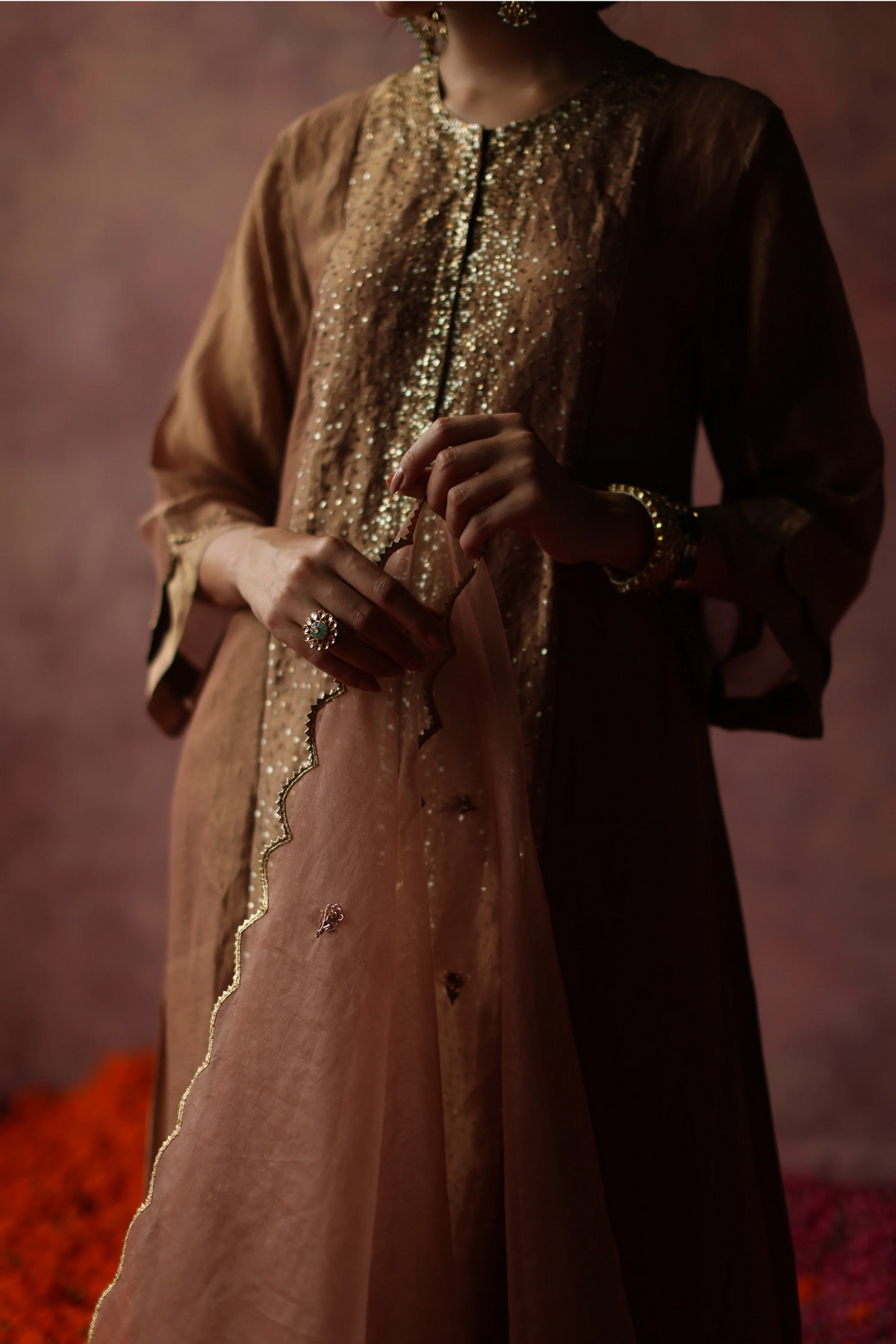 Champagne Gold Paakizah Kurta Set