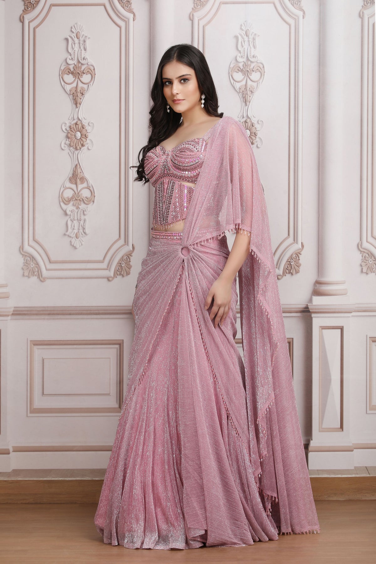 Rose Mist Lehenga Set