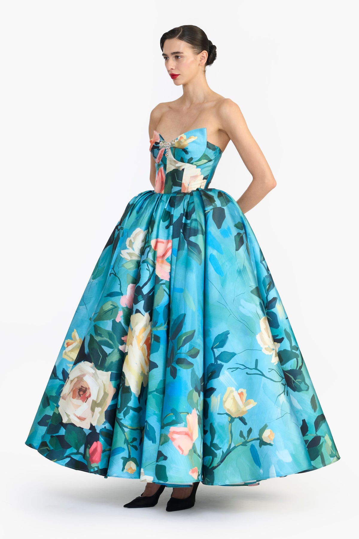 Sculpted Strapless Maxi