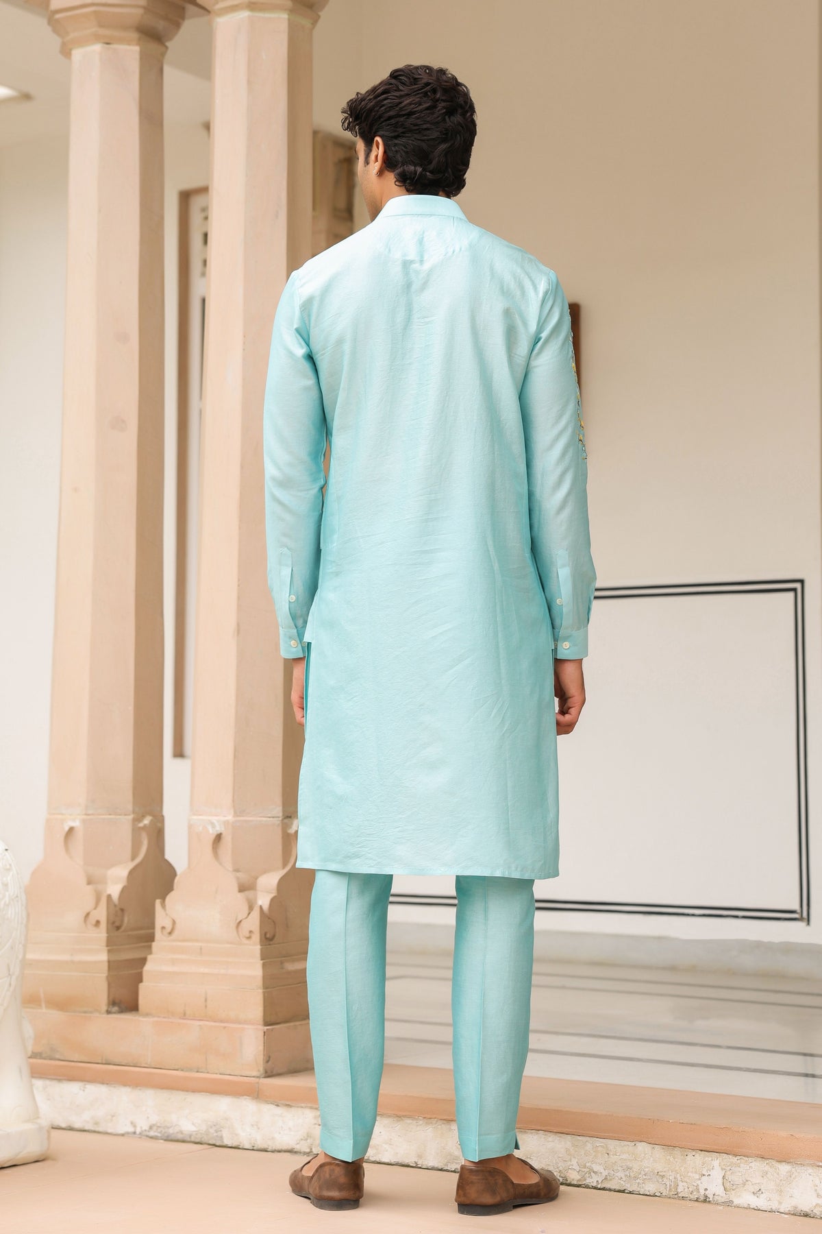 Gulzar Light Blue Kurta Set