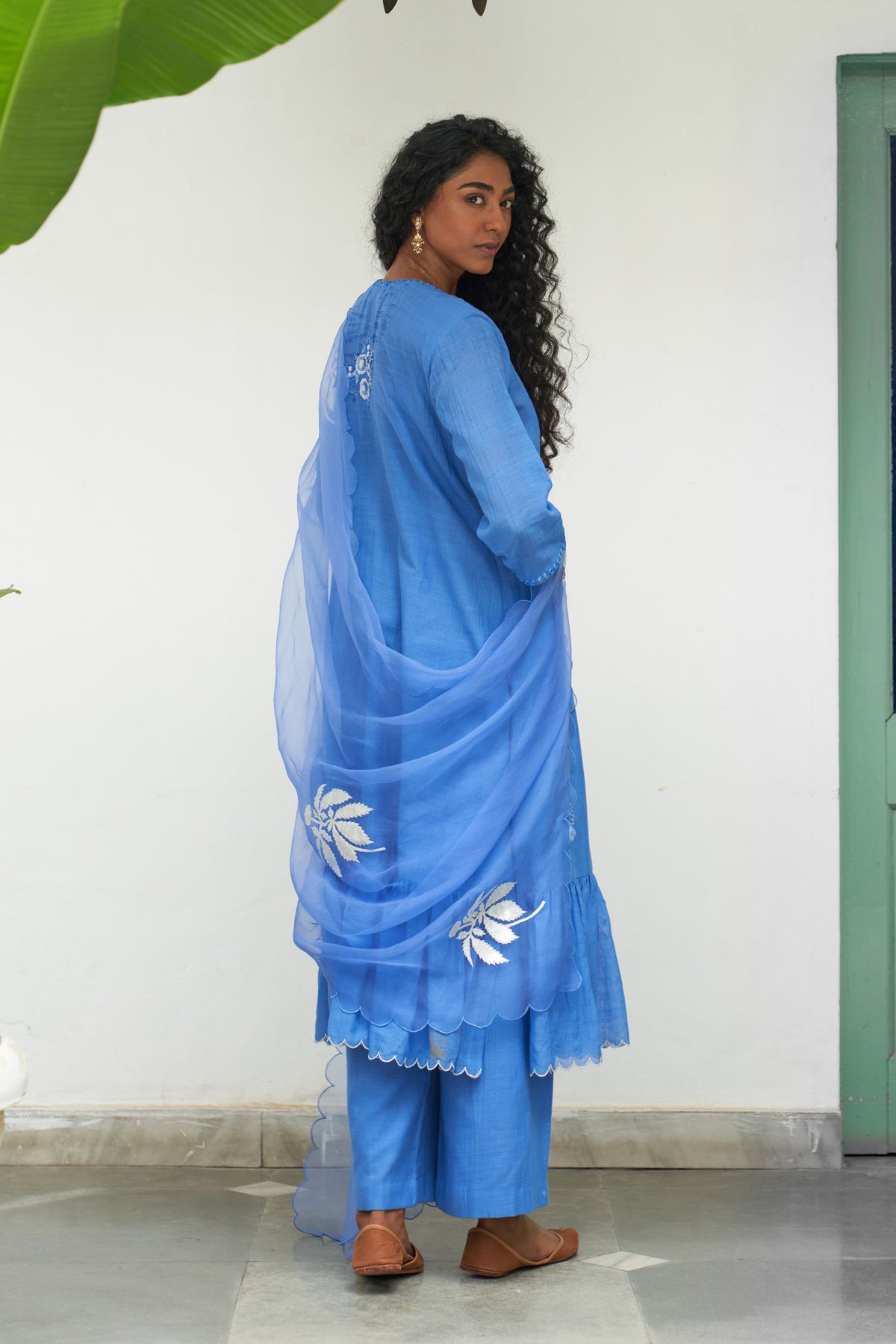 Asmani Champa Sitara Kurta Set
