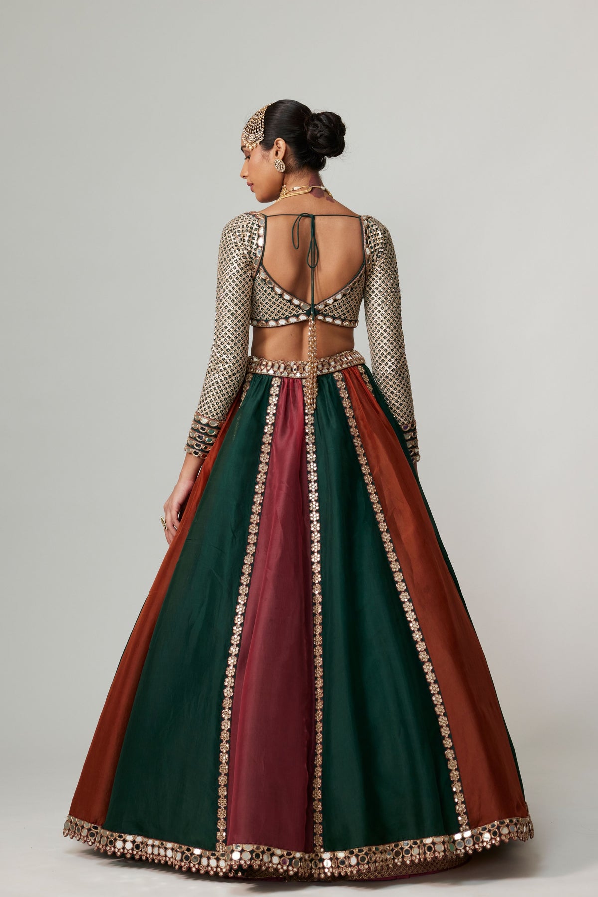 Cranberry Multicolor Lehenga Set