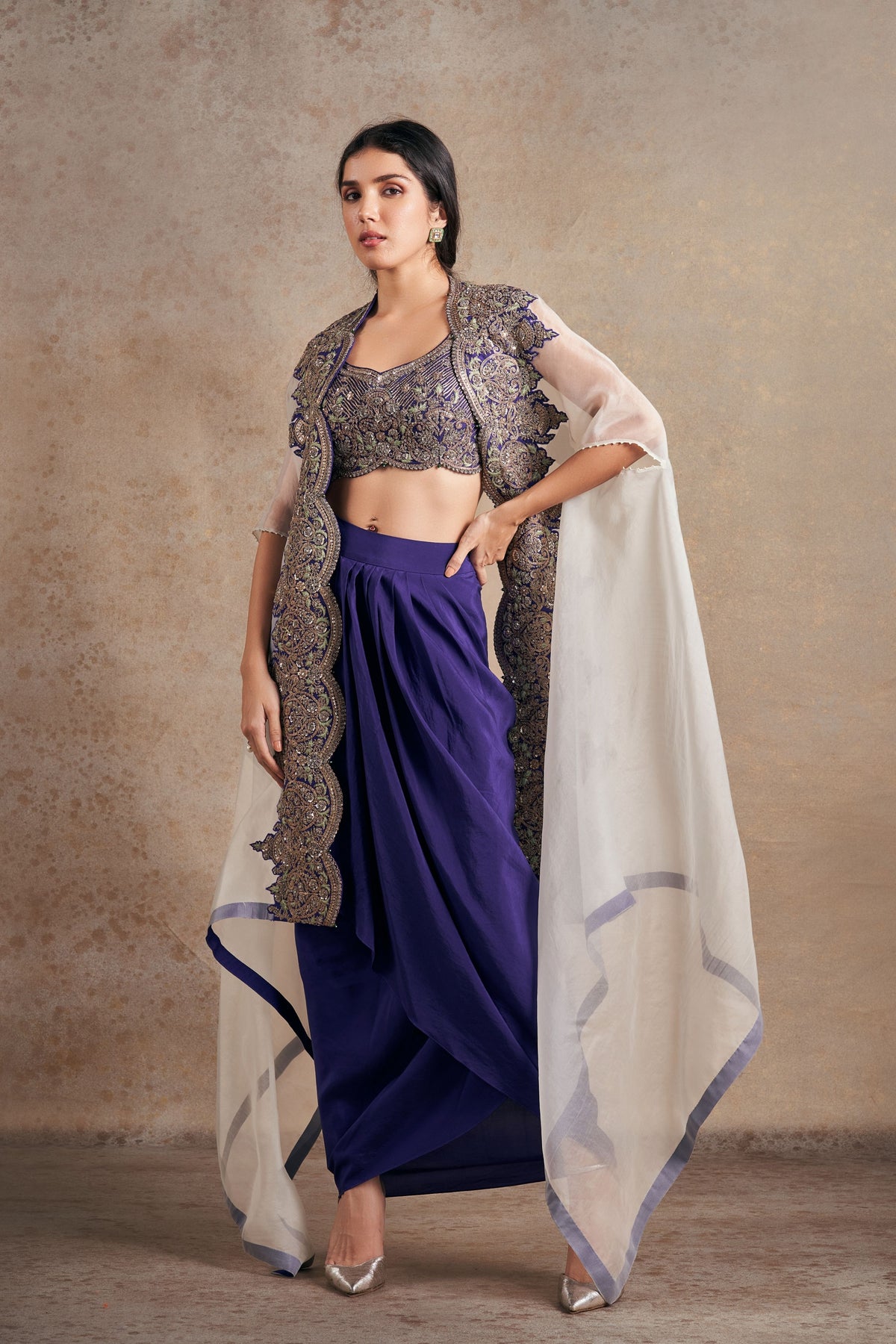 Prestigious Royal Purple Cape Set.