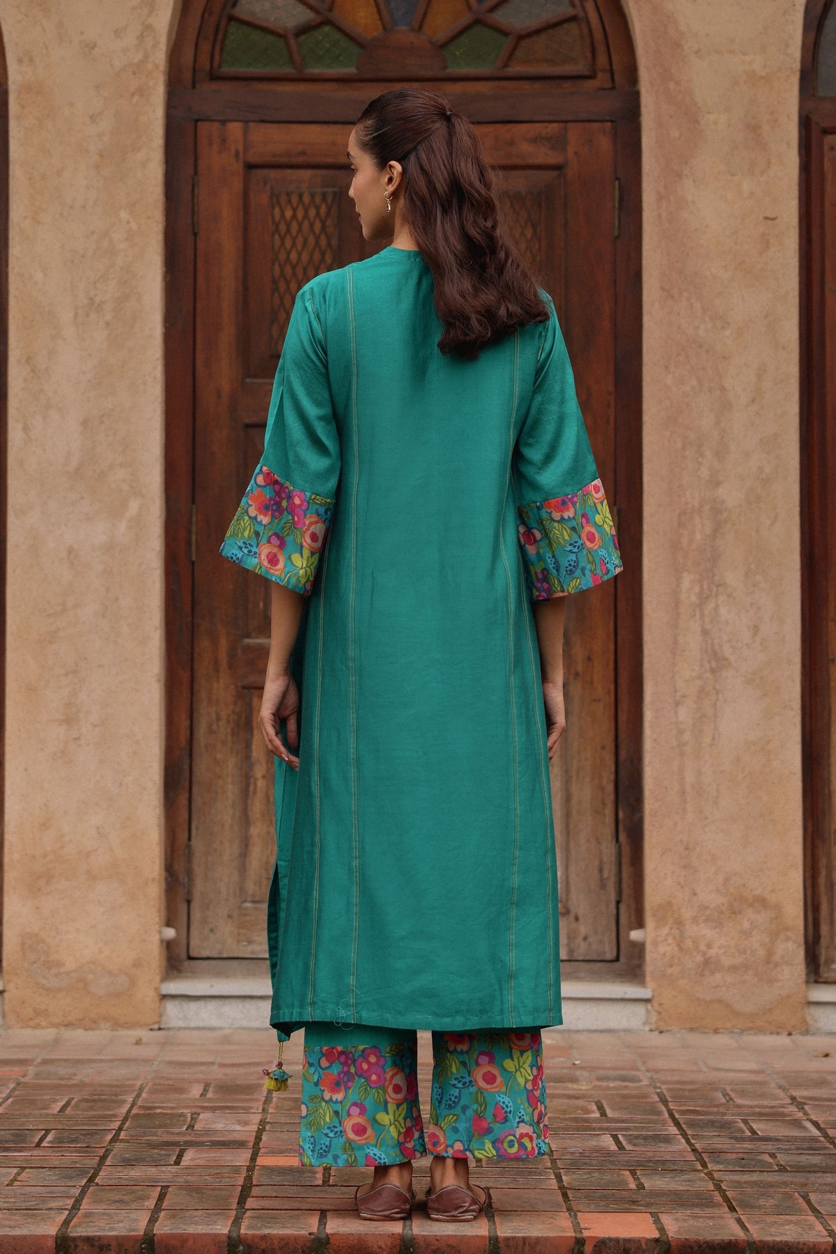 Teal Kurta Set