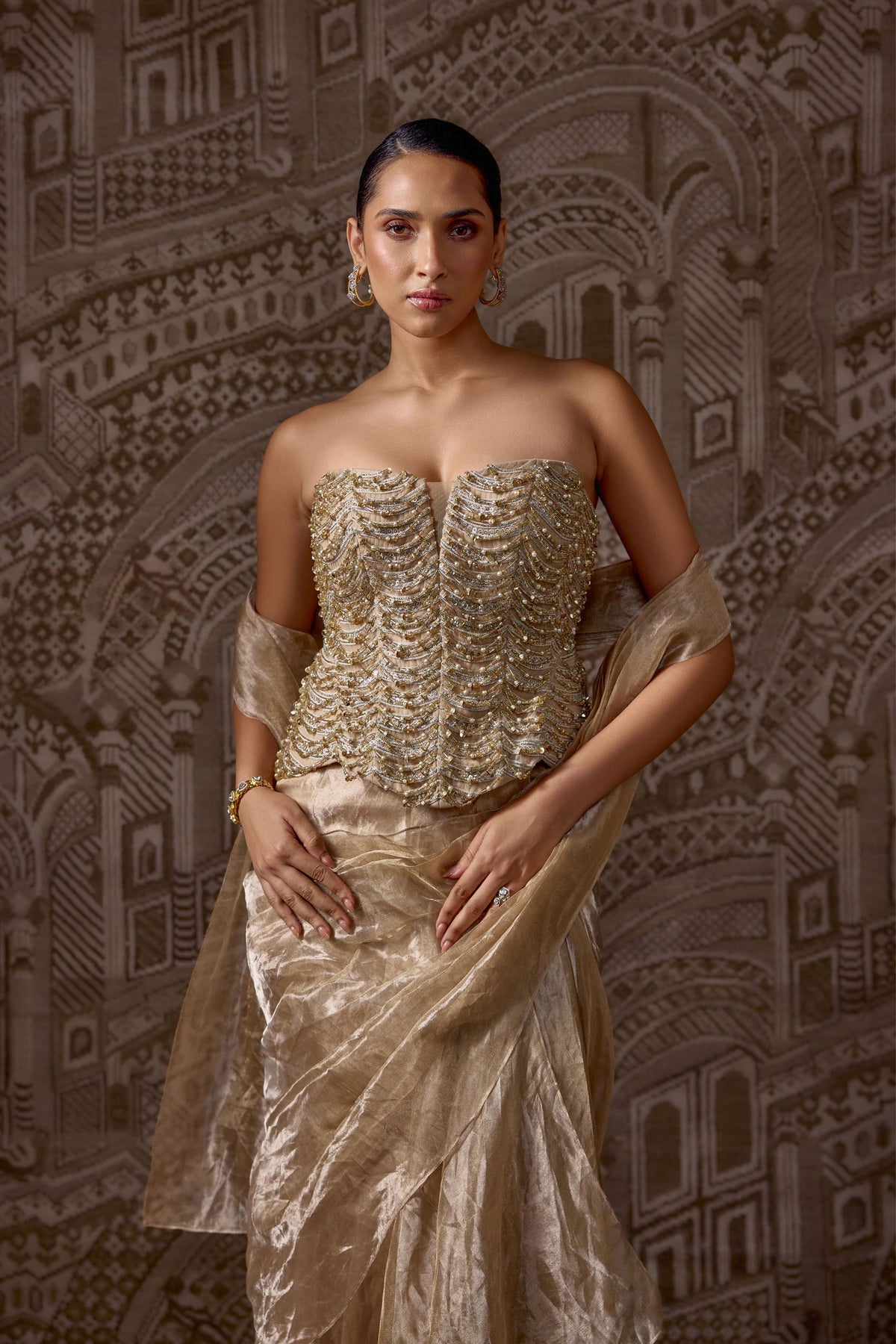 Golden Era Saree Set