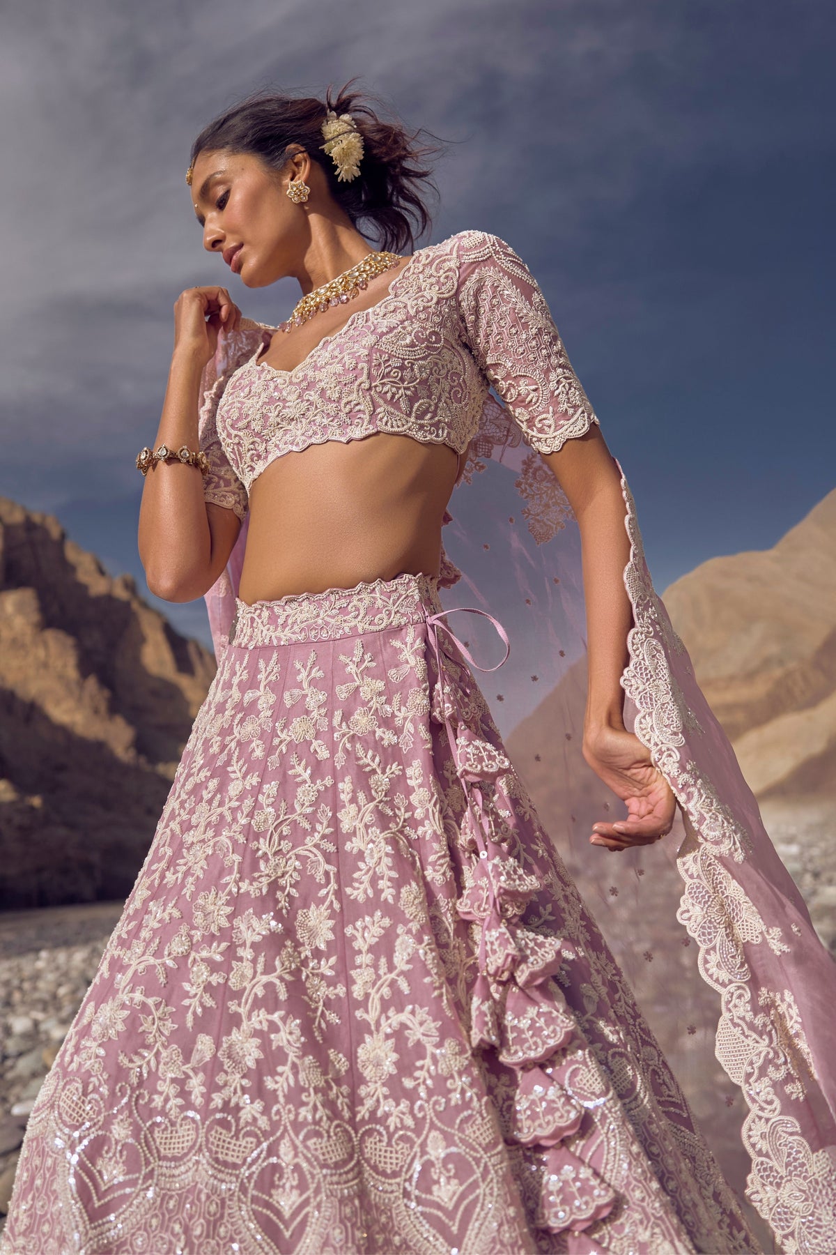 Amethyst Mauve Lehenga Set