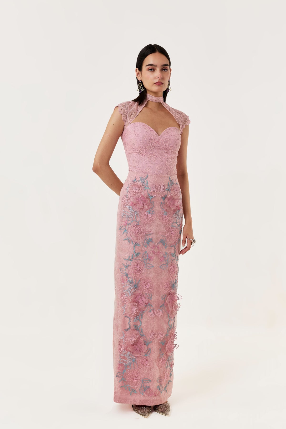 Butterfly Dahlia Skirt Set