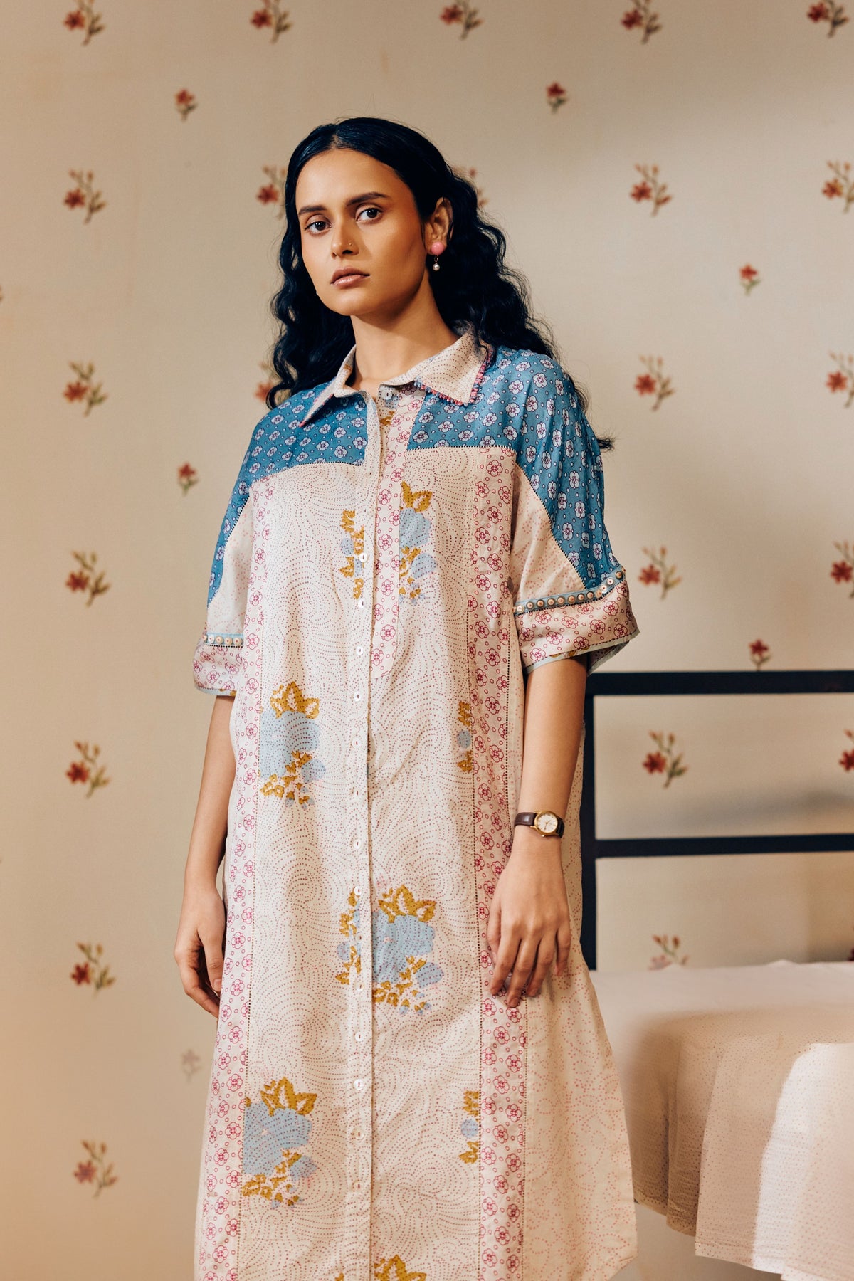 Shirt Collar Kurta Set