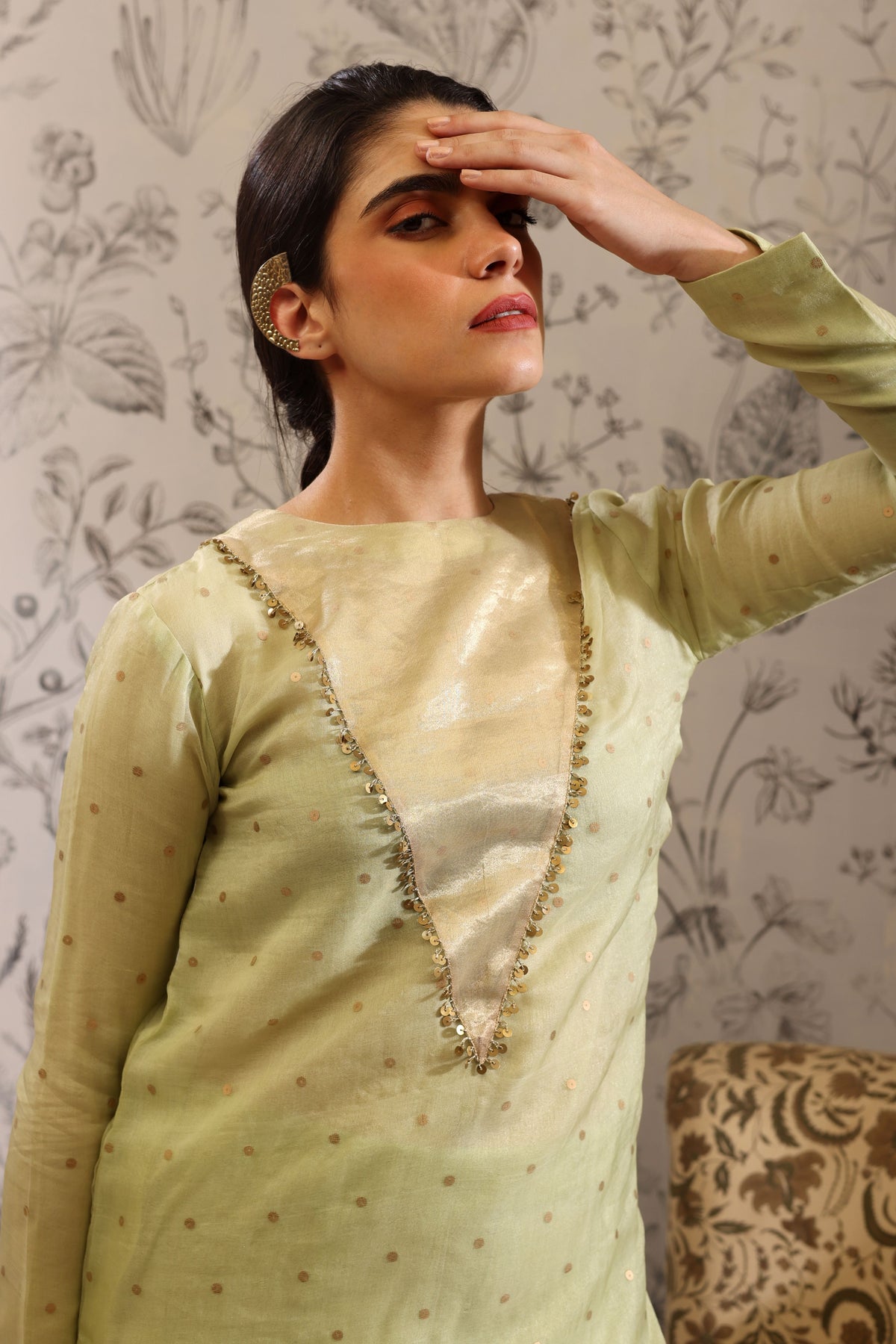 Sukanda Green Kurta Set