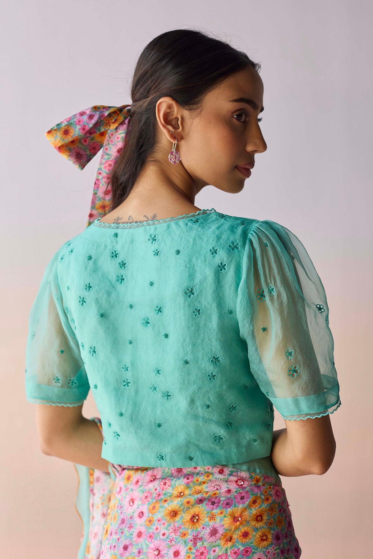 Starbloom Coral Blue Blouse