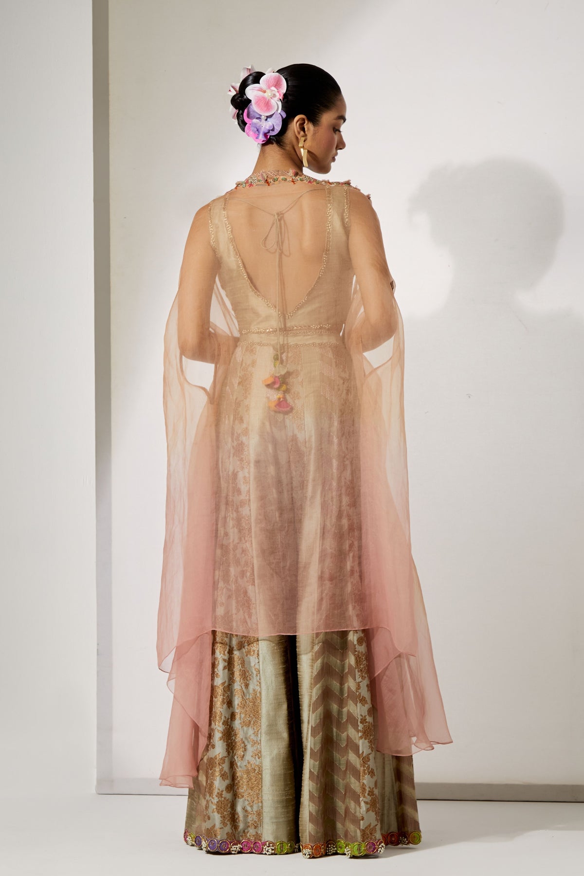 Beige Sharara Set