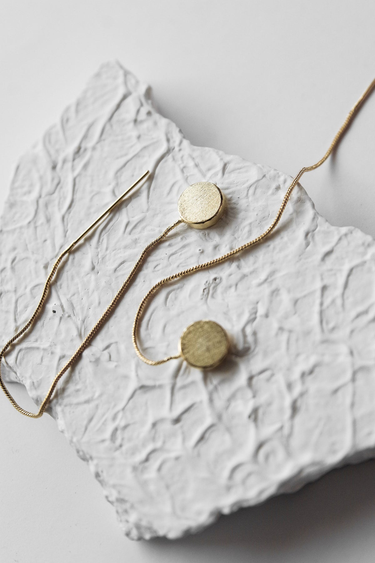 Shooting Moon Golden Earrings