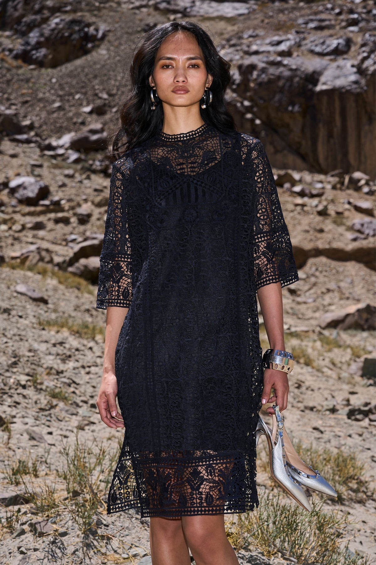 Boxy Lace Dress