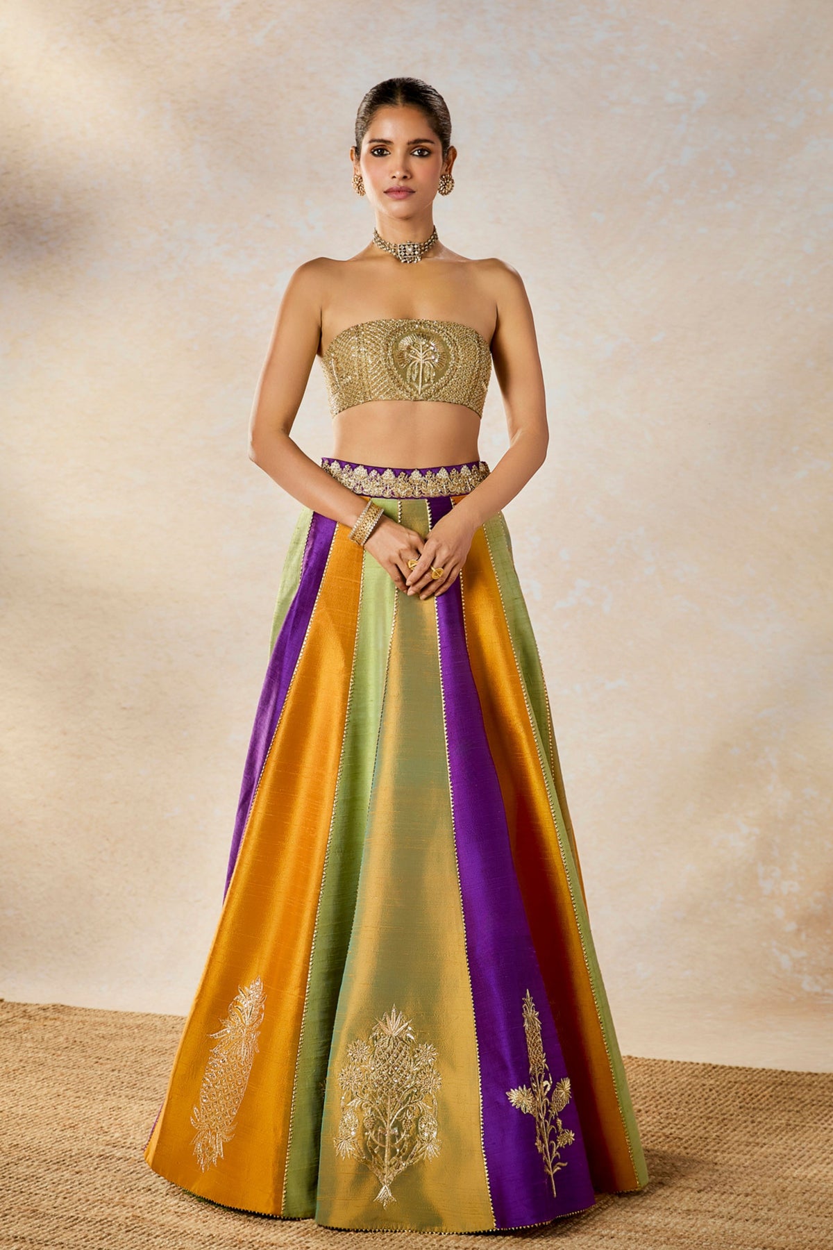 Kesar Varak Long Jacket Set