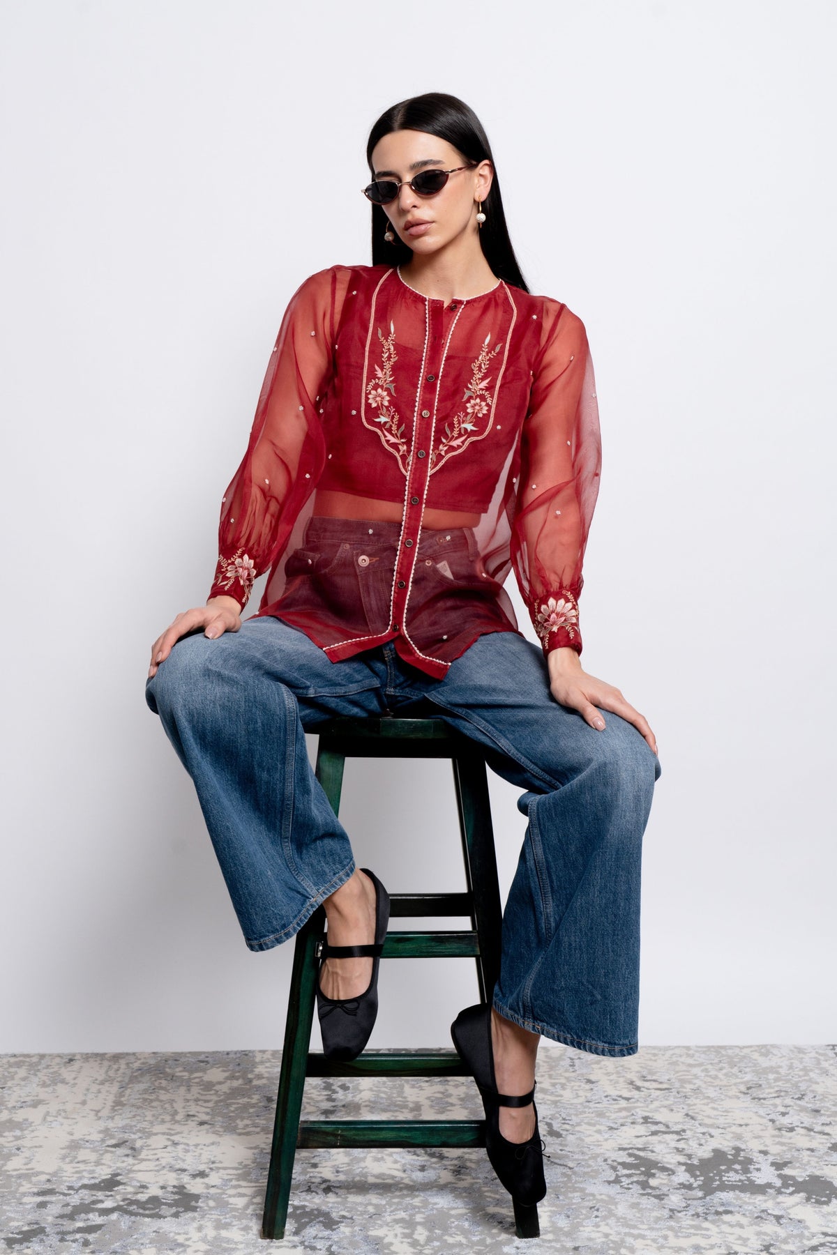 Crimson Petal Top