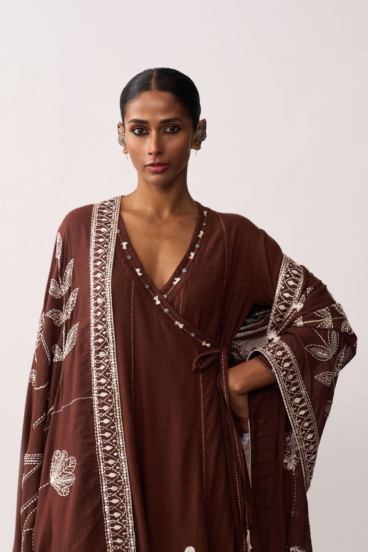 Rani Laxmi Brown Dupatta