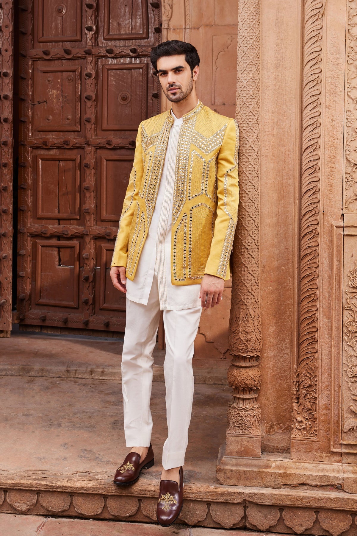 Seerat Silk Jacket Set