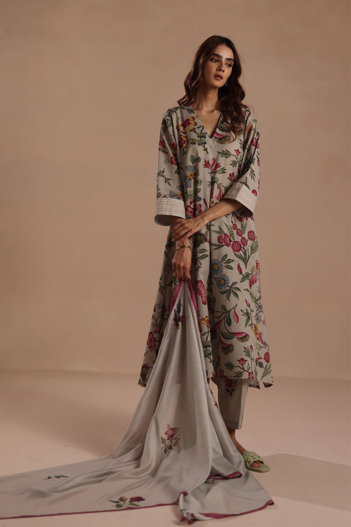 Daphne Dusty Blue Kurta Set