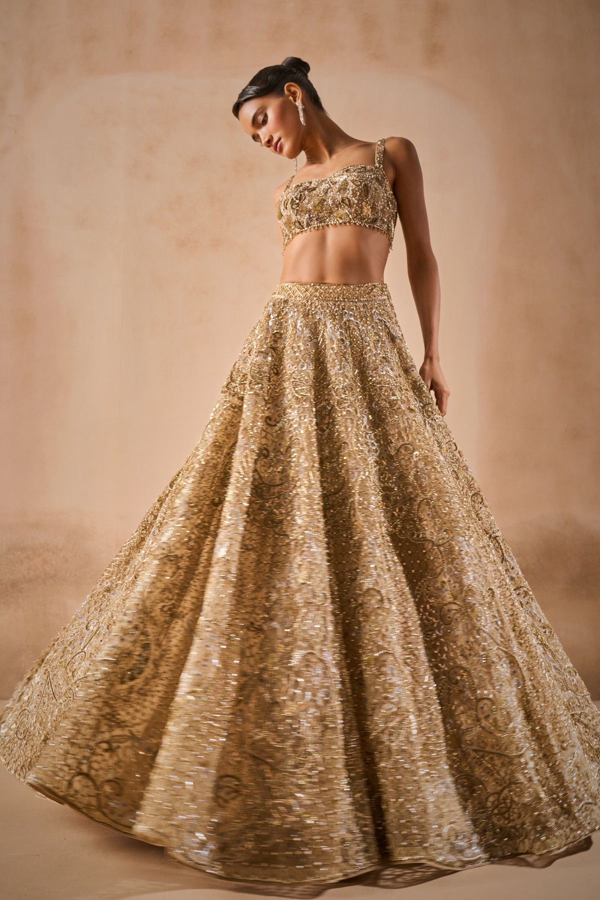 Gold Lehenga Set