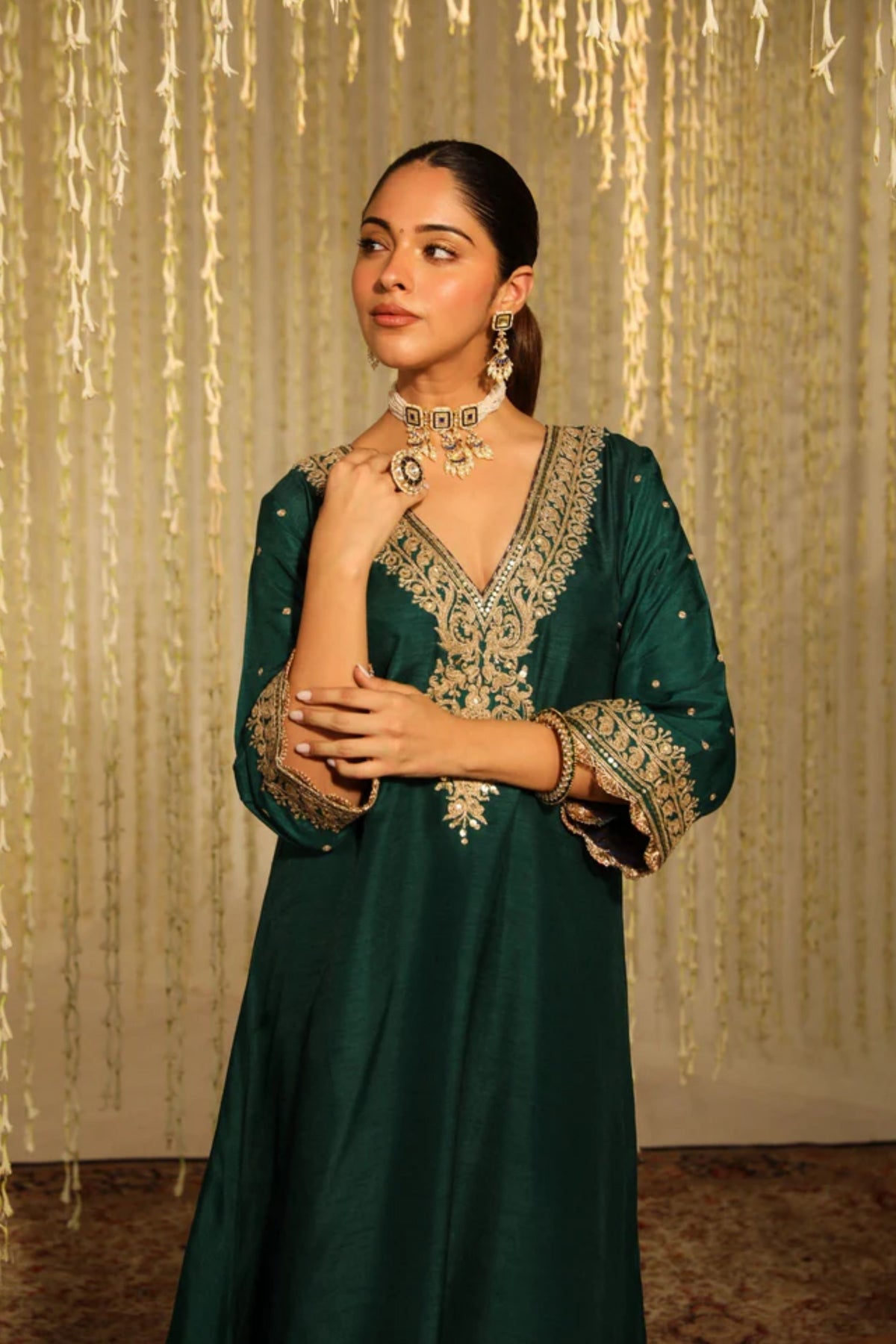 Mysha Emerald Green Kurta Set