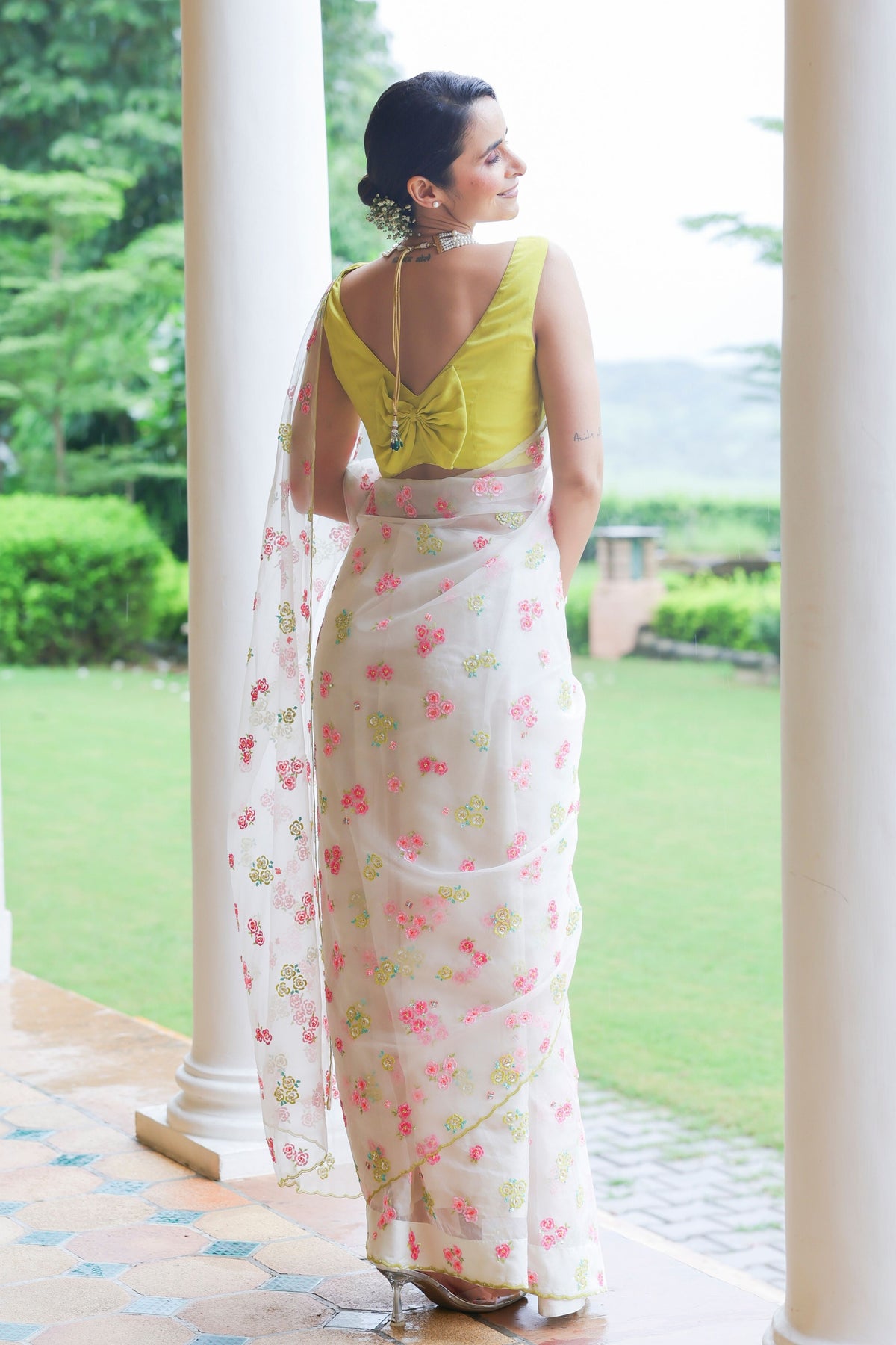 Shining Rose Saree