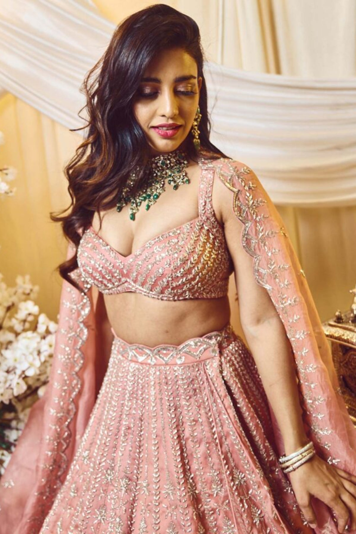 Quartz Pink Deco Lehenga Set