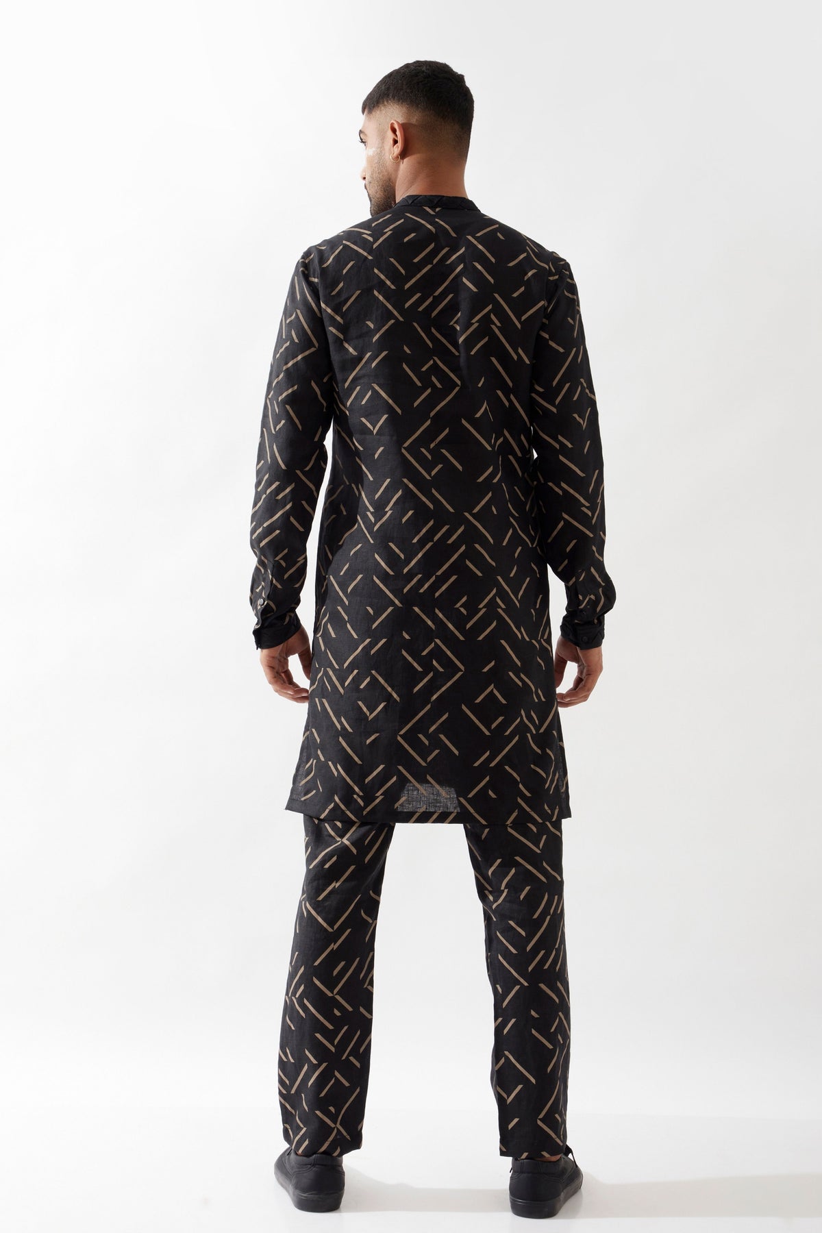 Aiden Pathway Black Kurta