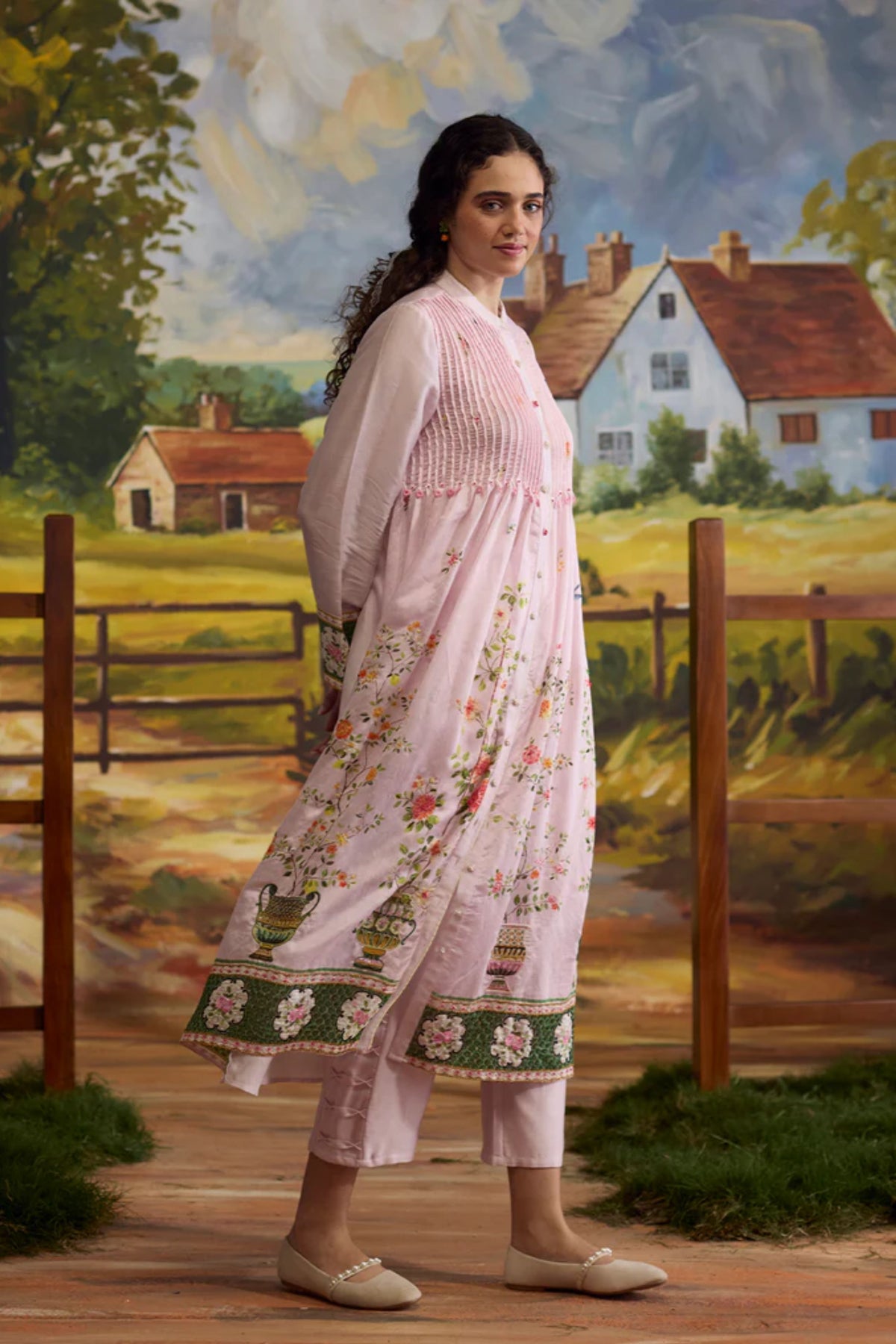 Lavender Pintuck Kurta