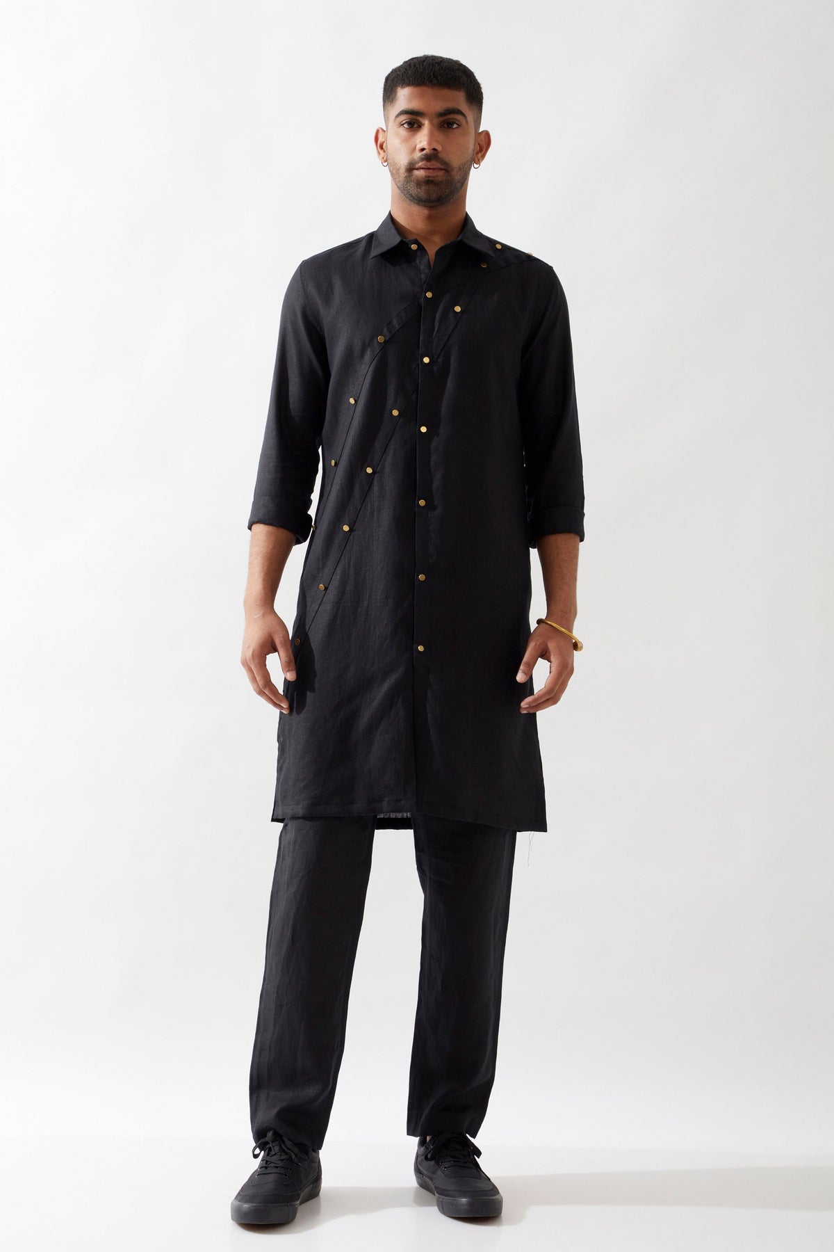 Harison Black Kurta
