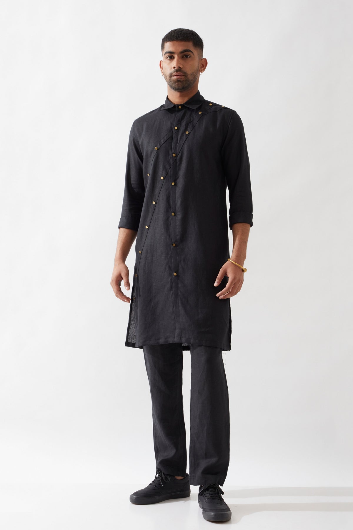 Harison Black Kurta