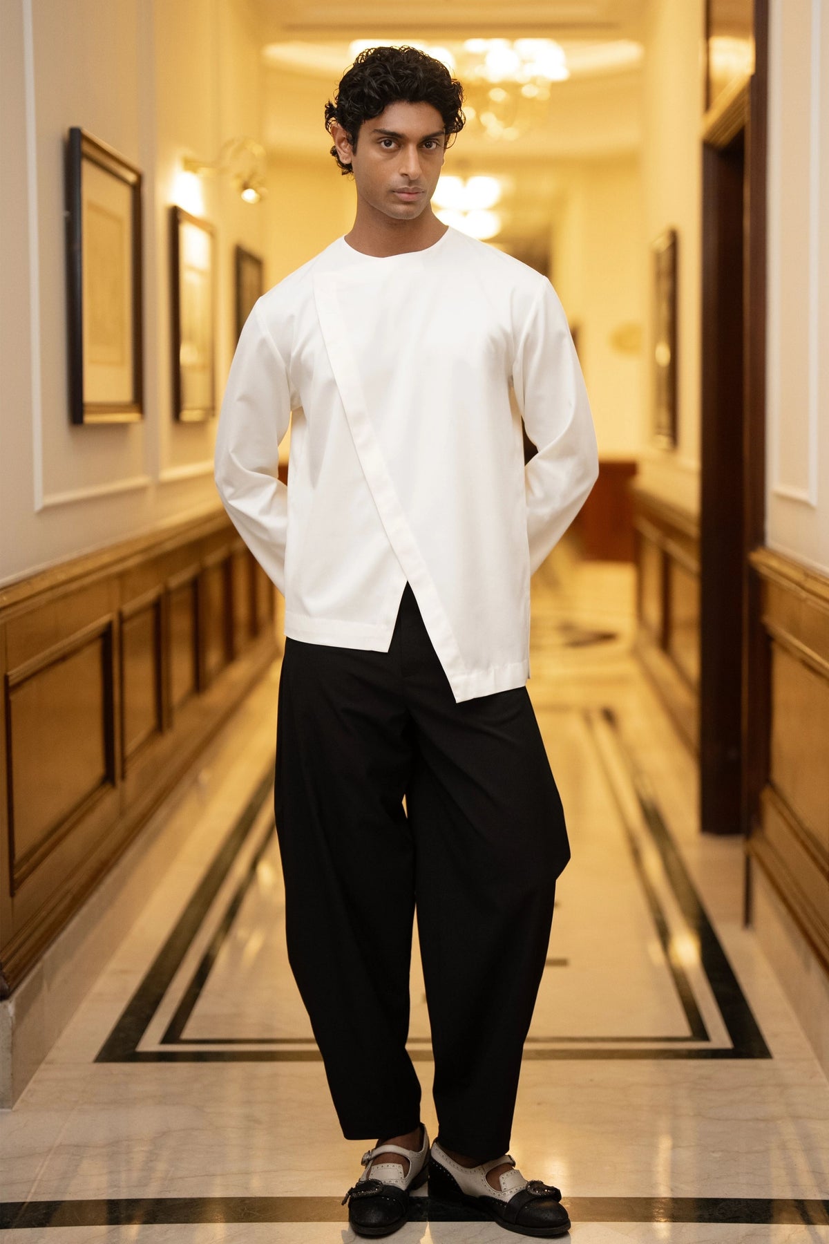 Overlap Shirt & Barrel Pants