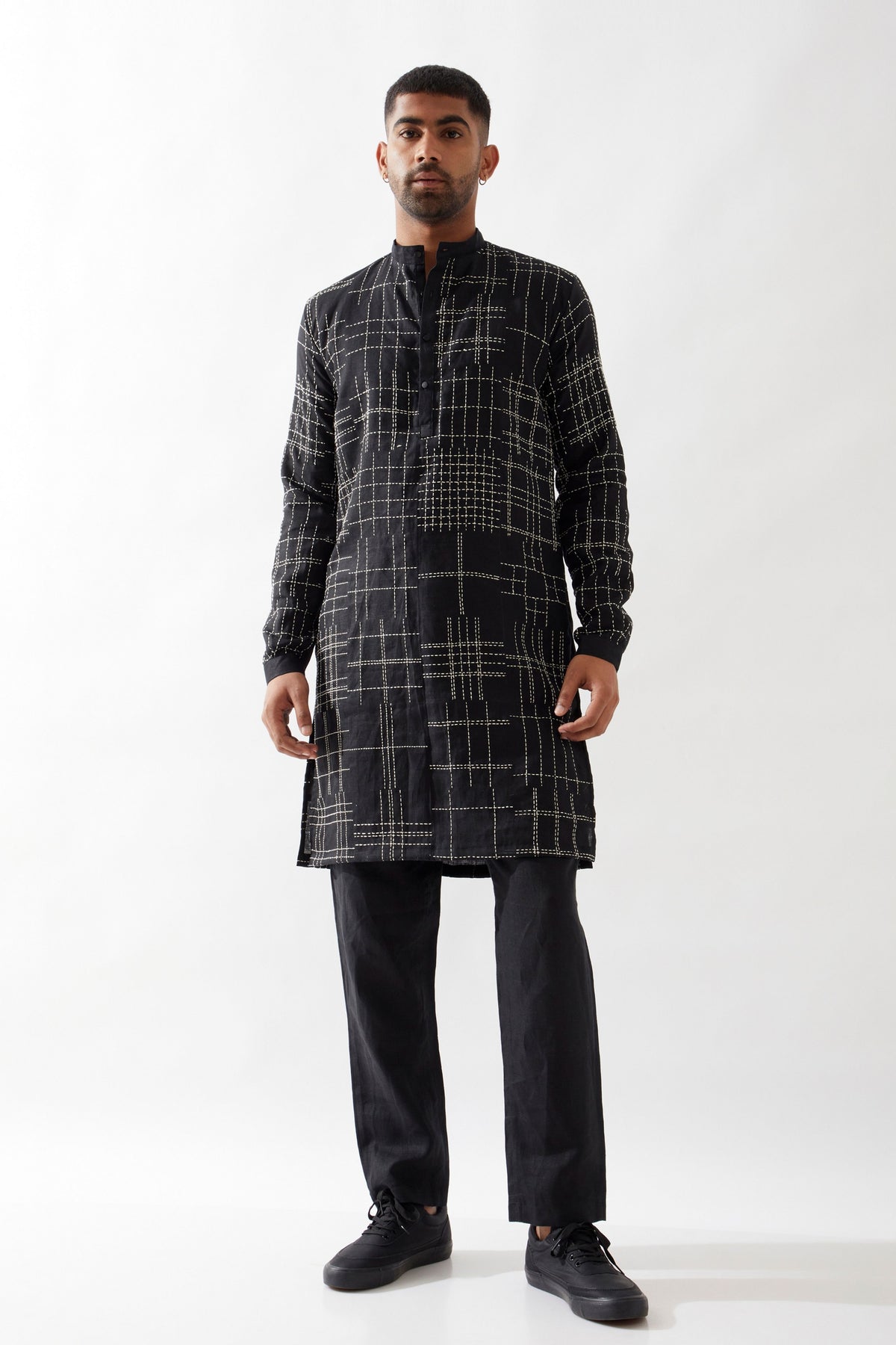 Lucas Black Kurta Set