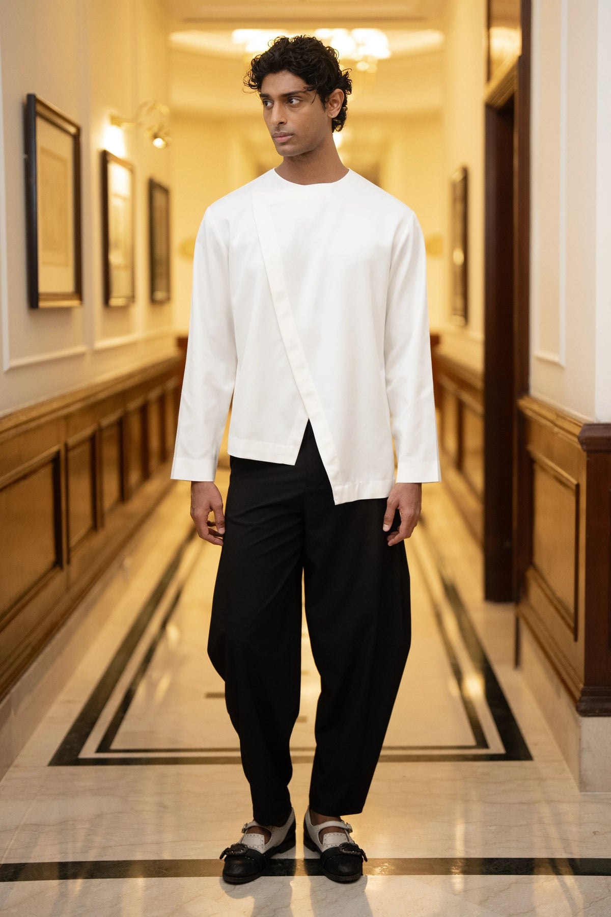 Overlap Shirt & Barrel Pants