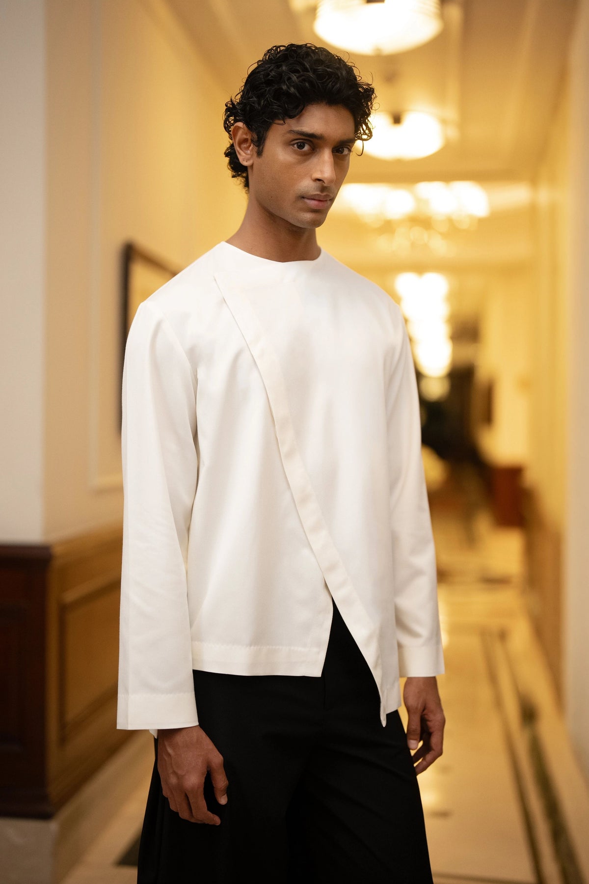 Overlap Shirt & Barrel Pants