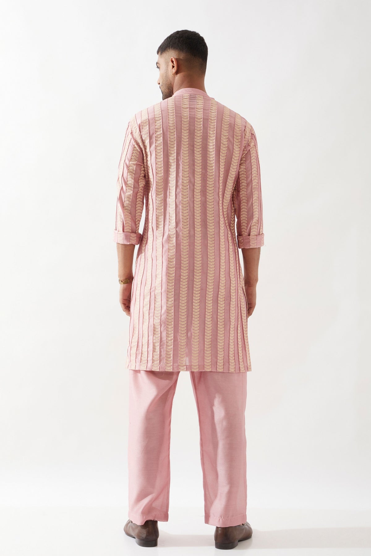 Tiscon Catkin Pink Kurta Set