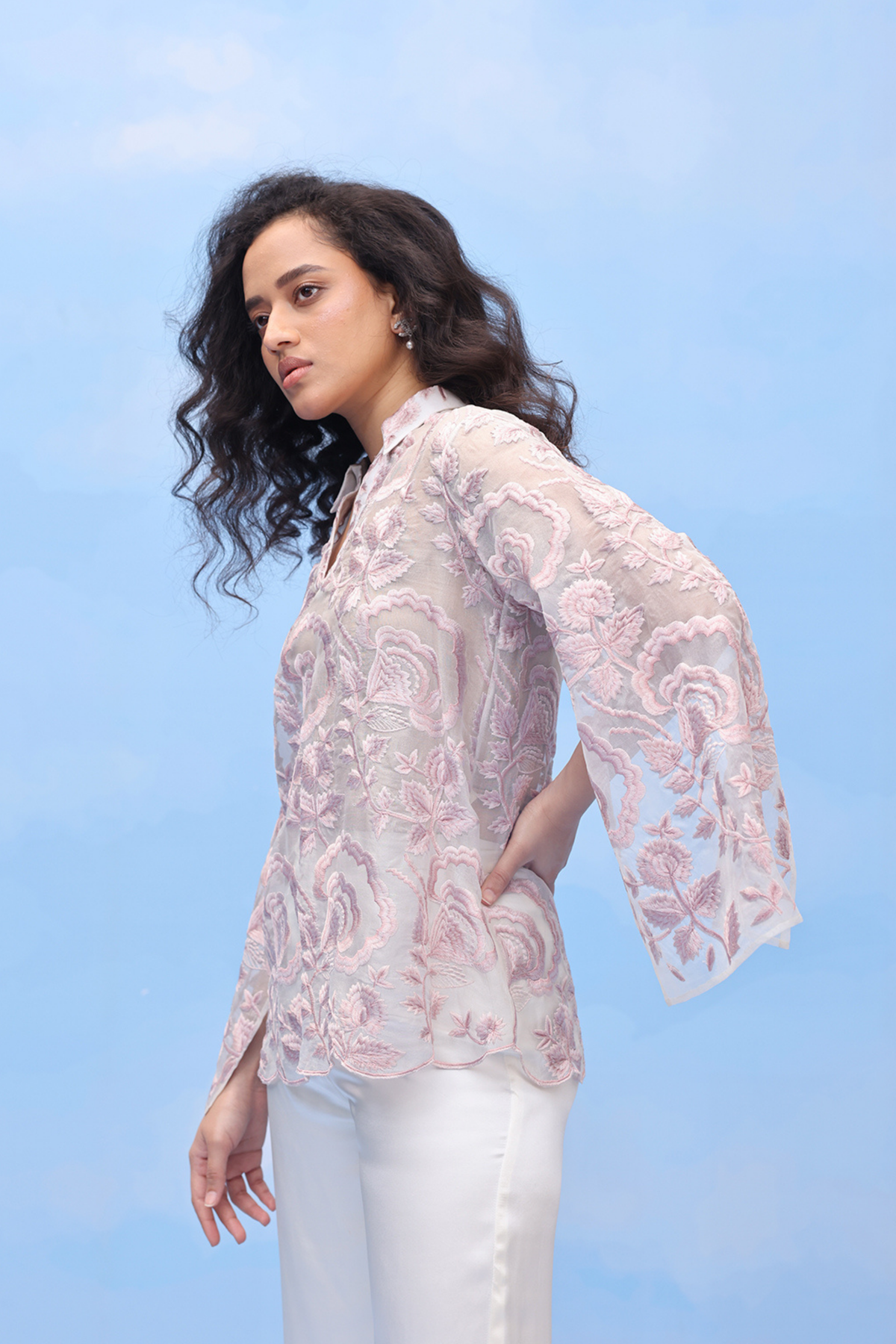 Tan Ombre Effect Shirt
