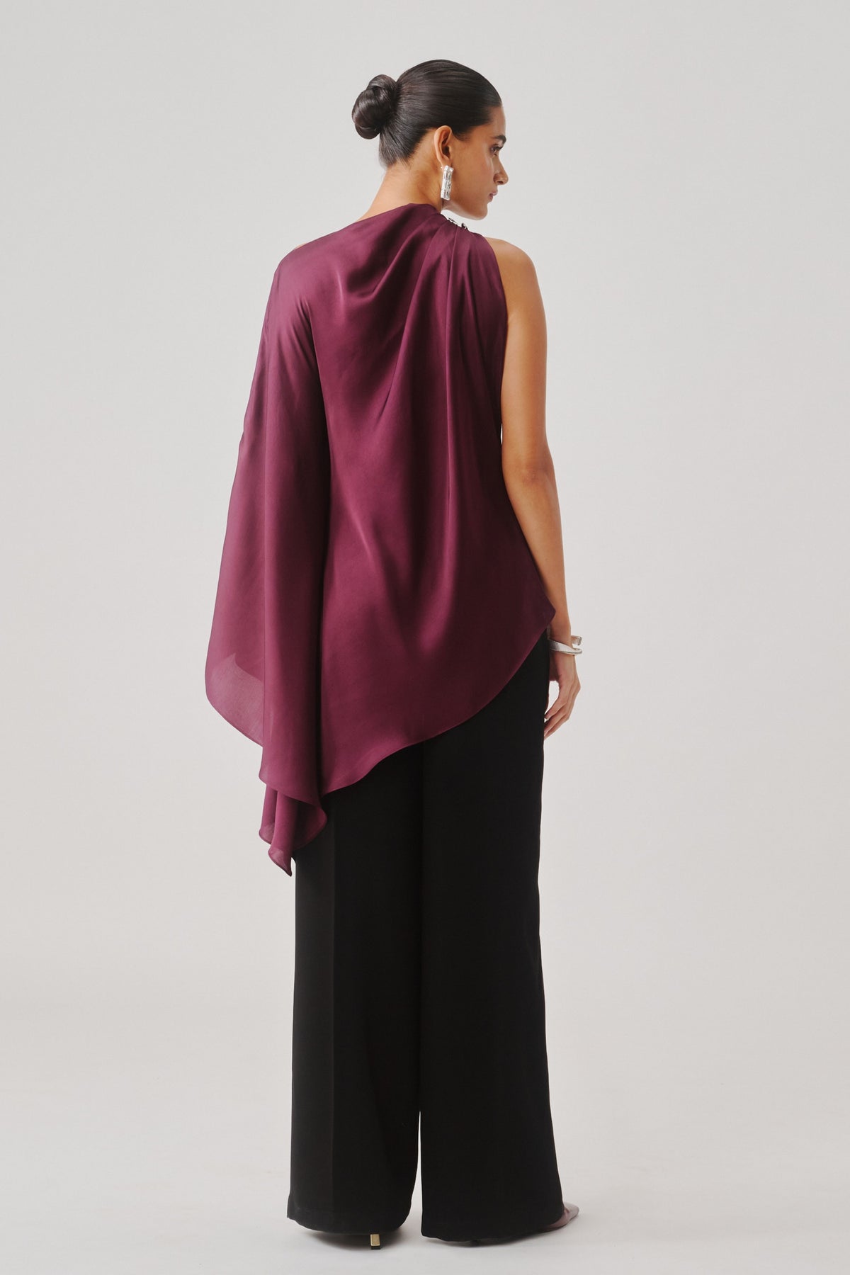 Dark Plum Drape Top
