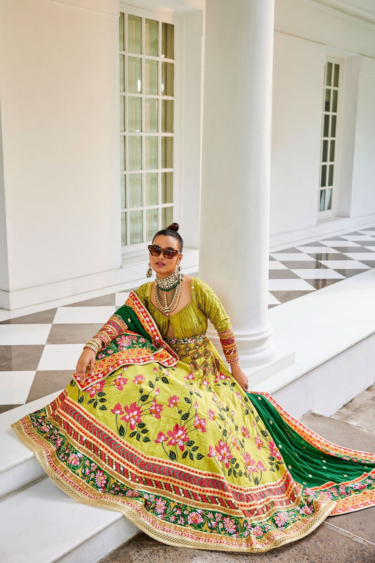 Shikargah Floral Anarkali