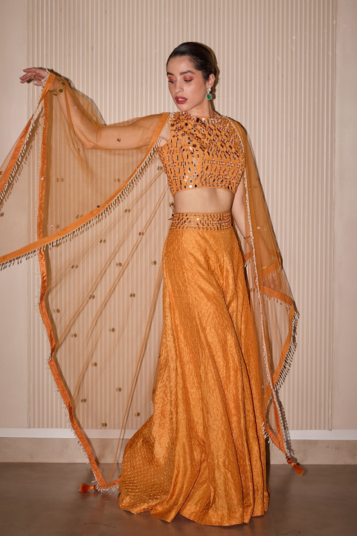 Raidana Bandhani Lehenga