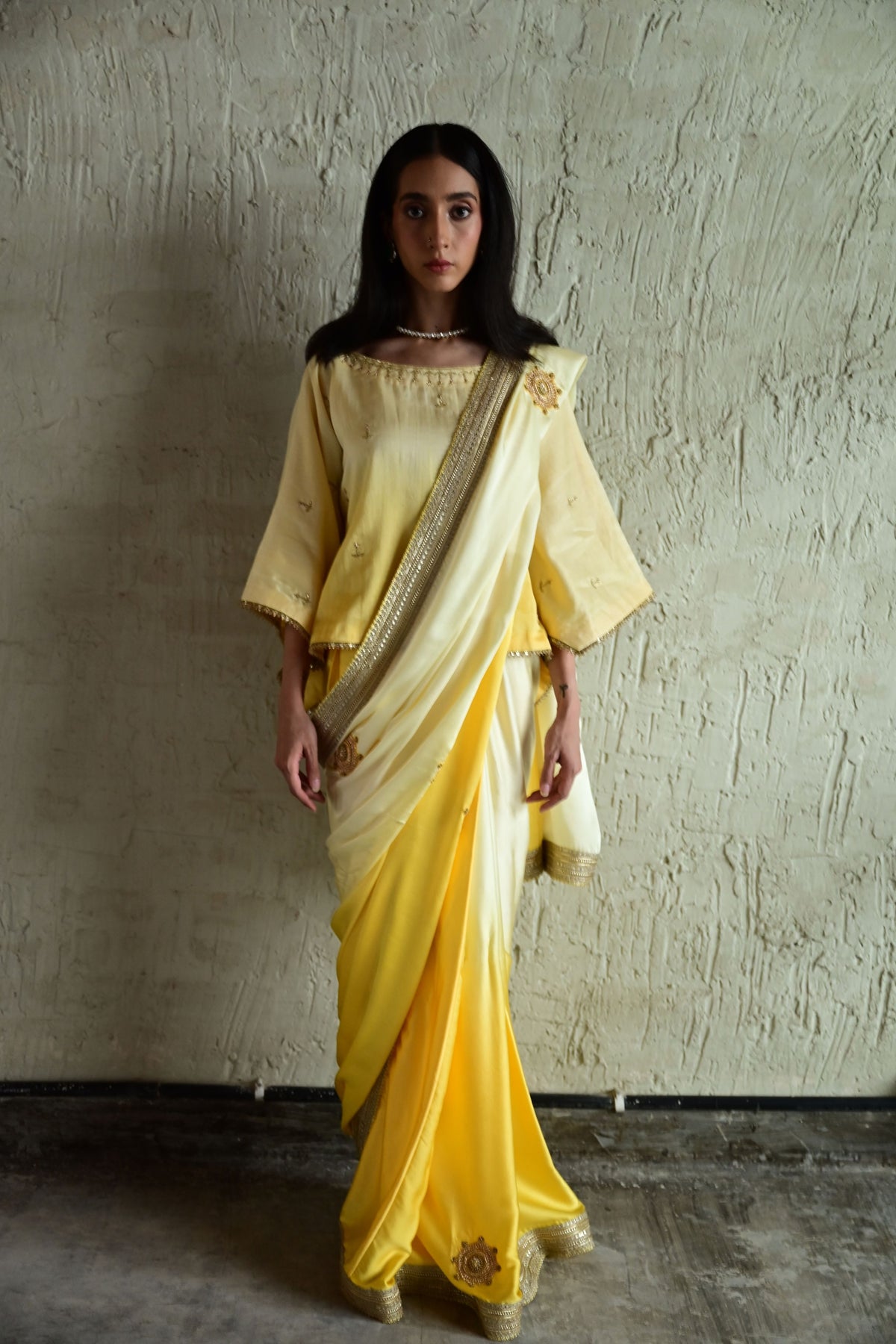 Sunlit Yellow Roop Saree