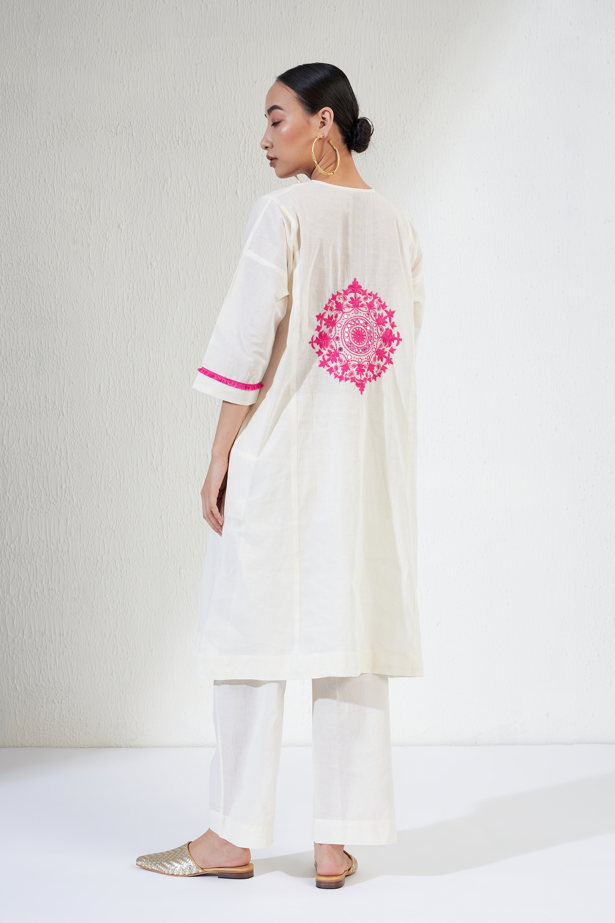 White Zeba Kurta Set