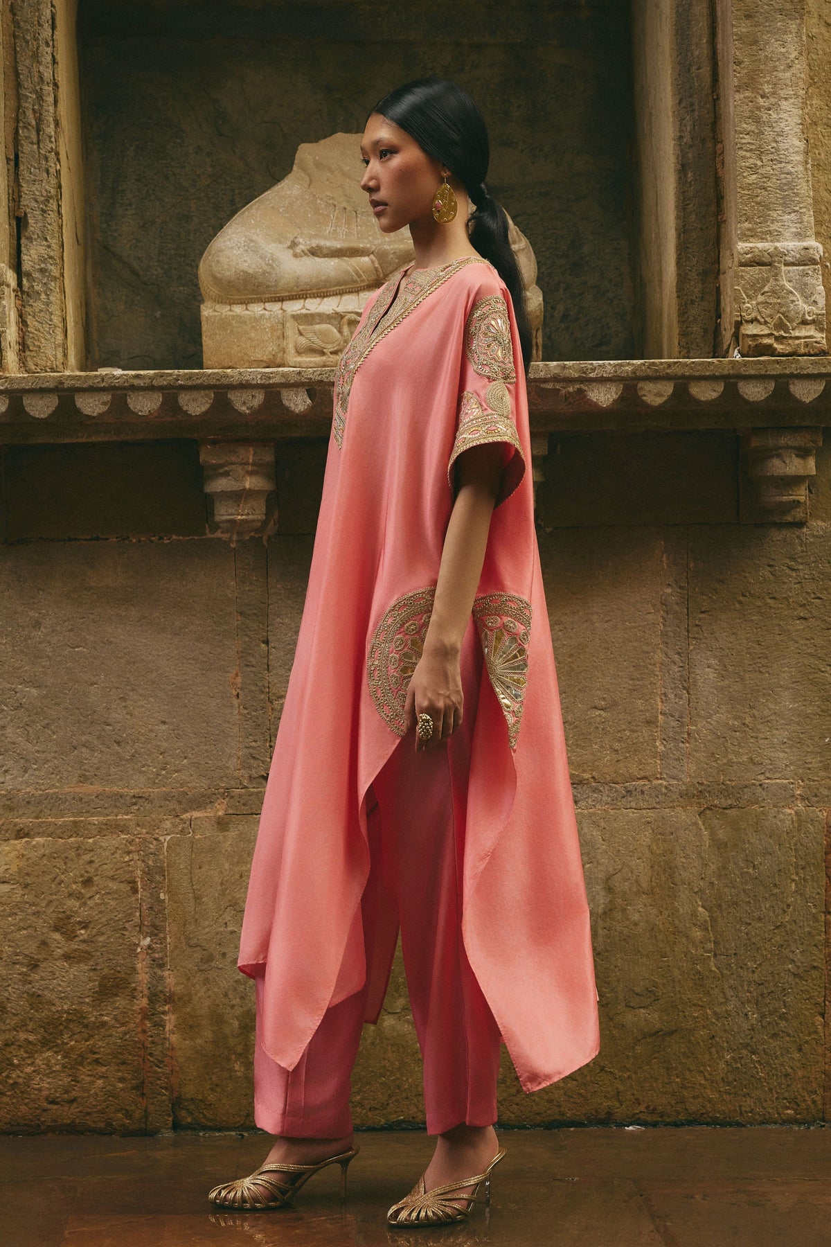 Pink Kaftan Set