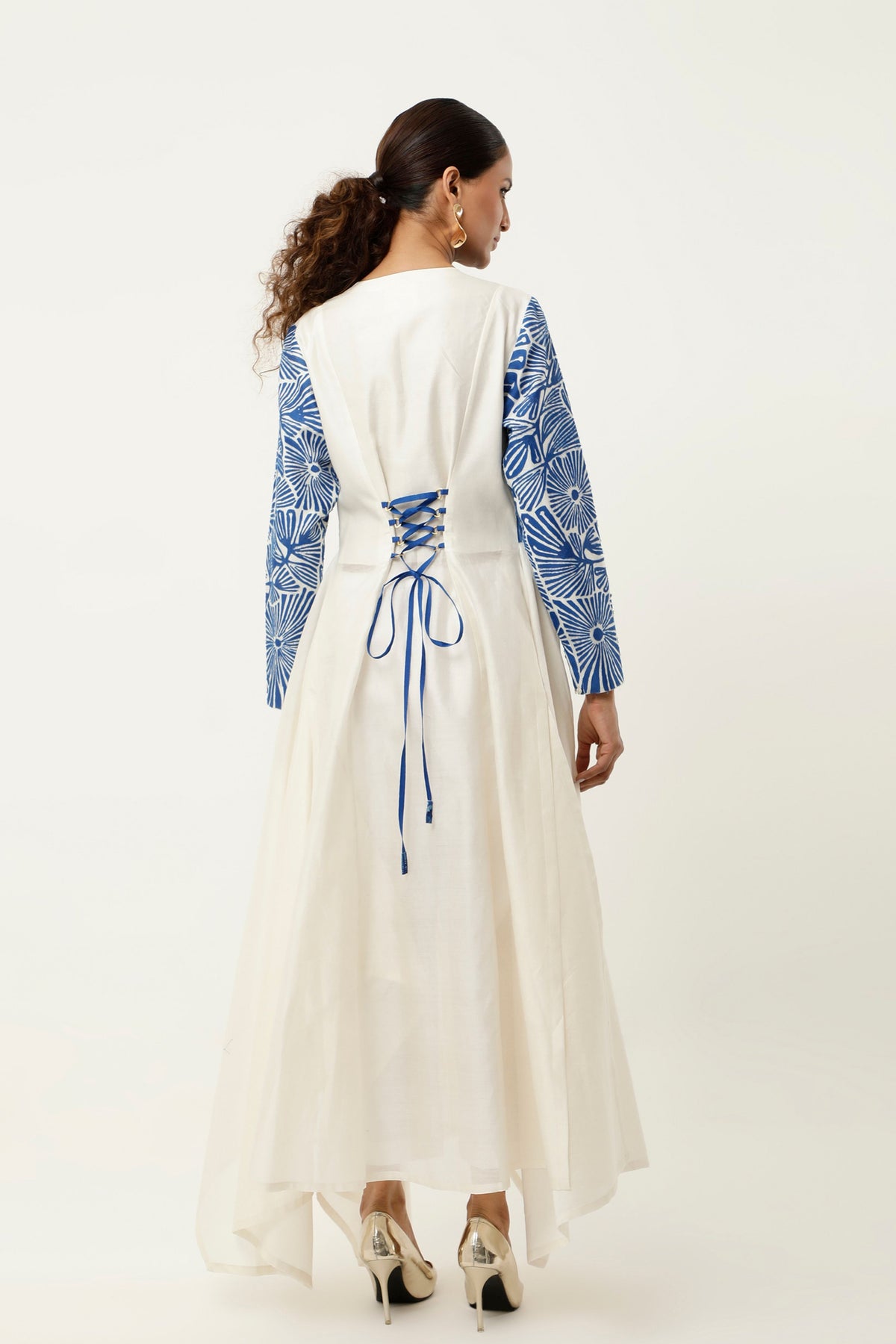 Cobalt Zippered Asymmetrical Co-ord Set
