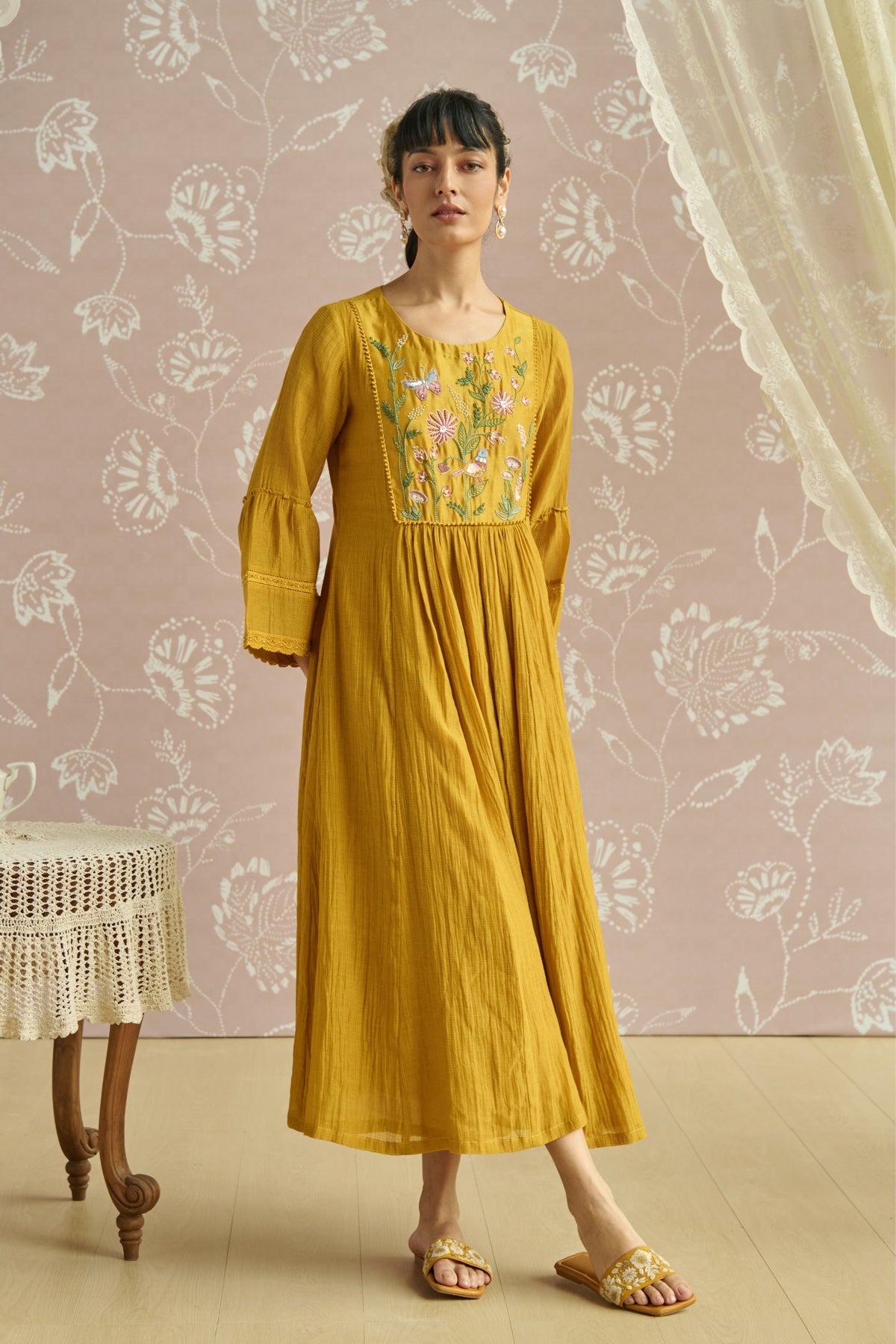 Yellow Sairah Kurta Set