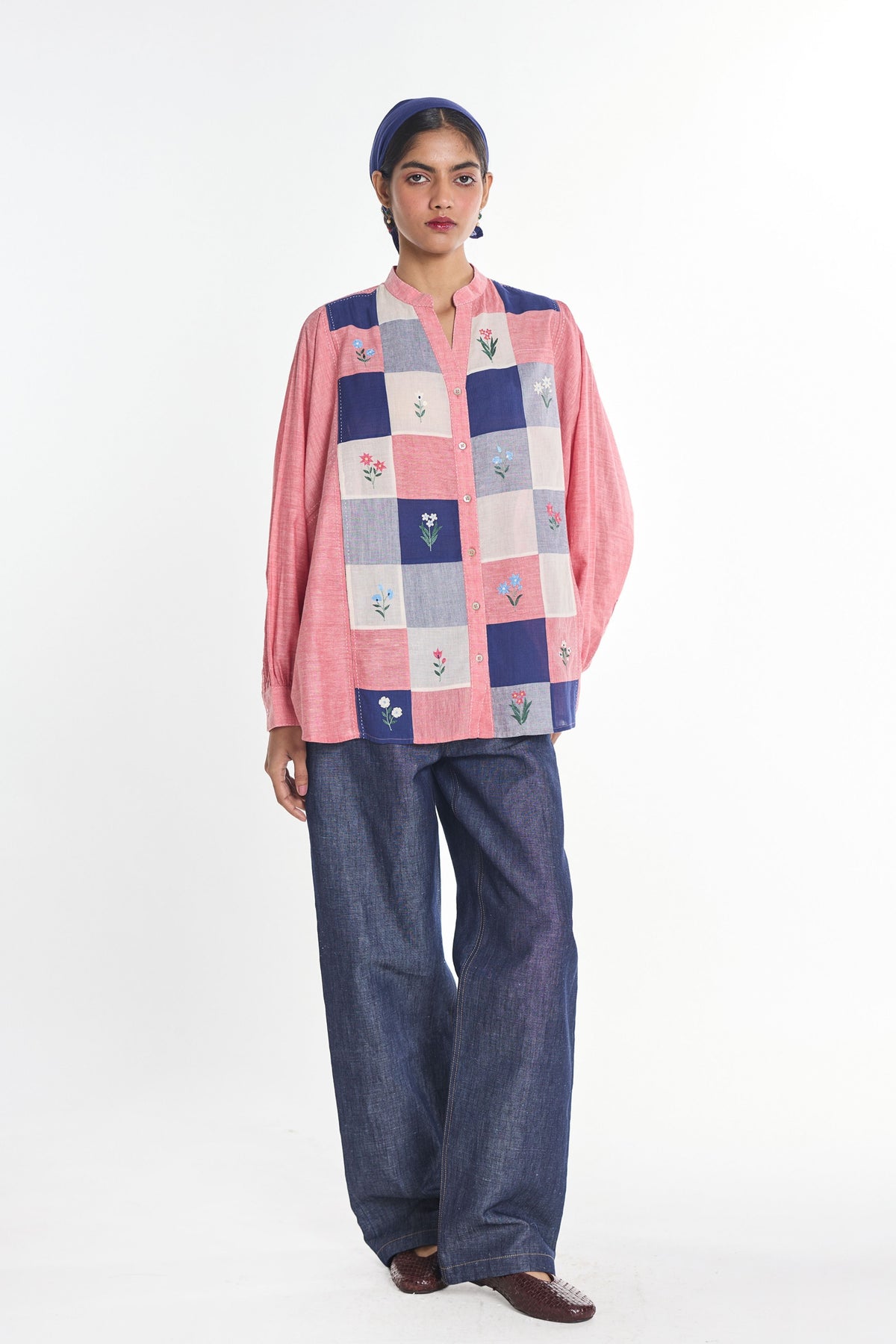 Brooklime Patchwork Shirt