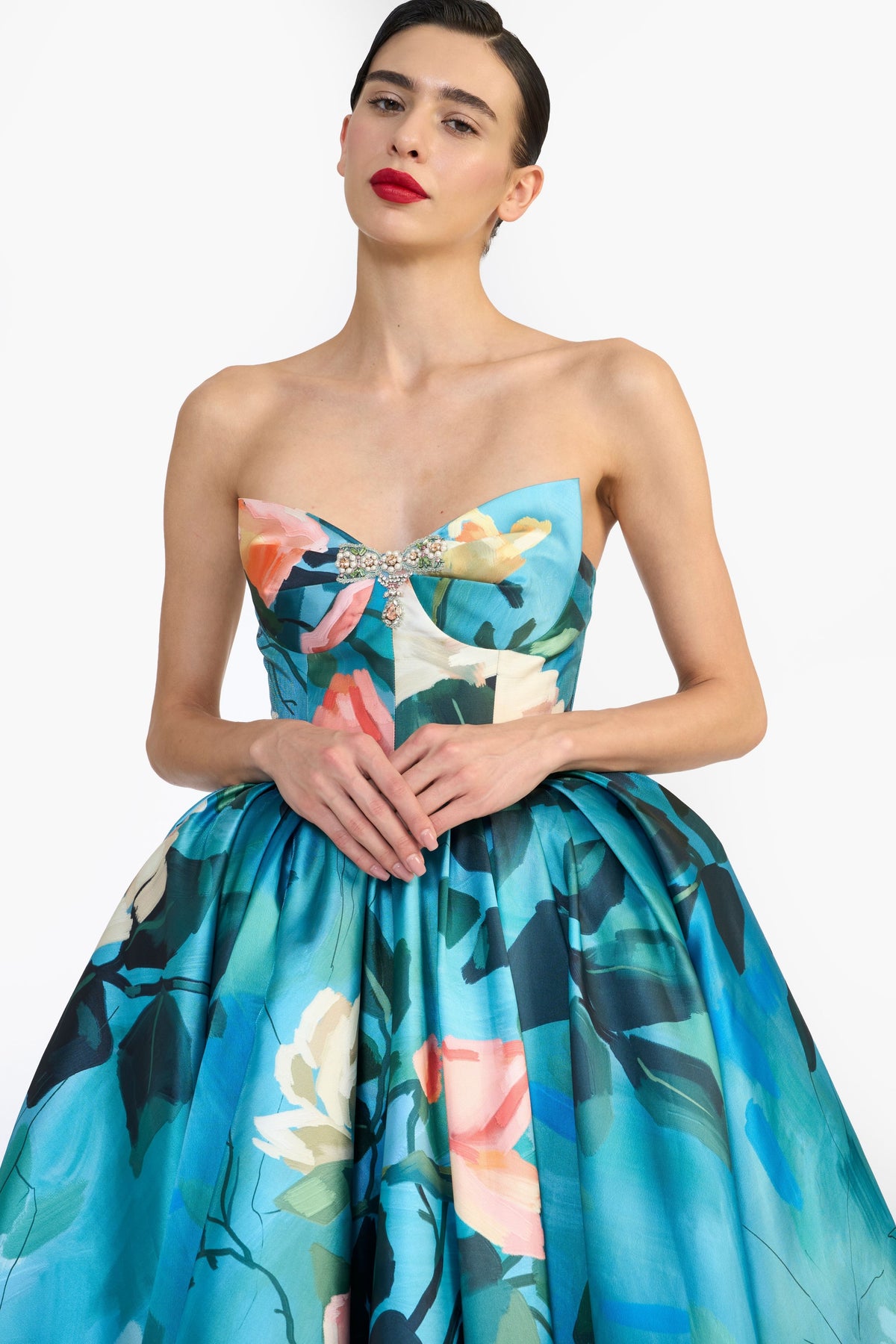 Sculpted Strapless Maxi