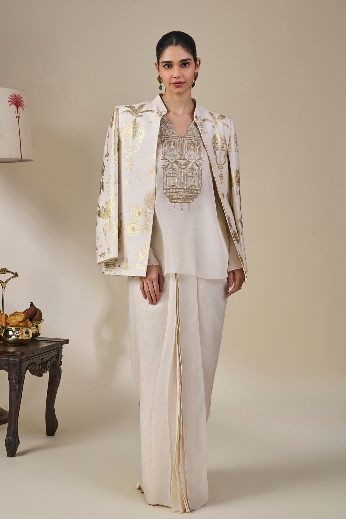 Ivory Malabar Golden Tales Skirt Set